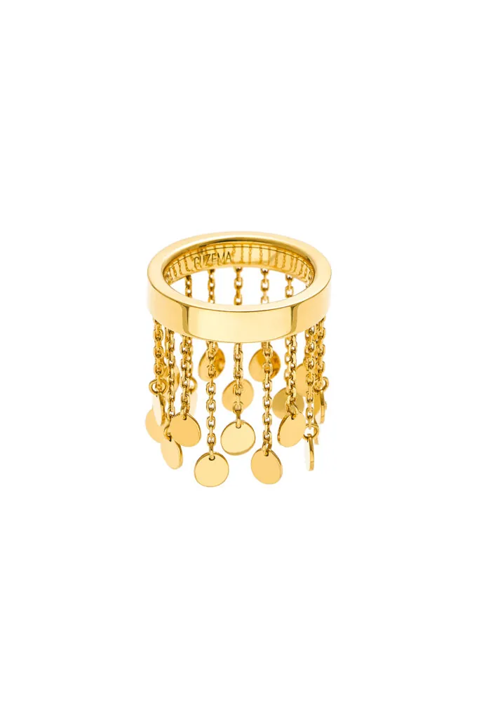 Flat Chainfall Ring