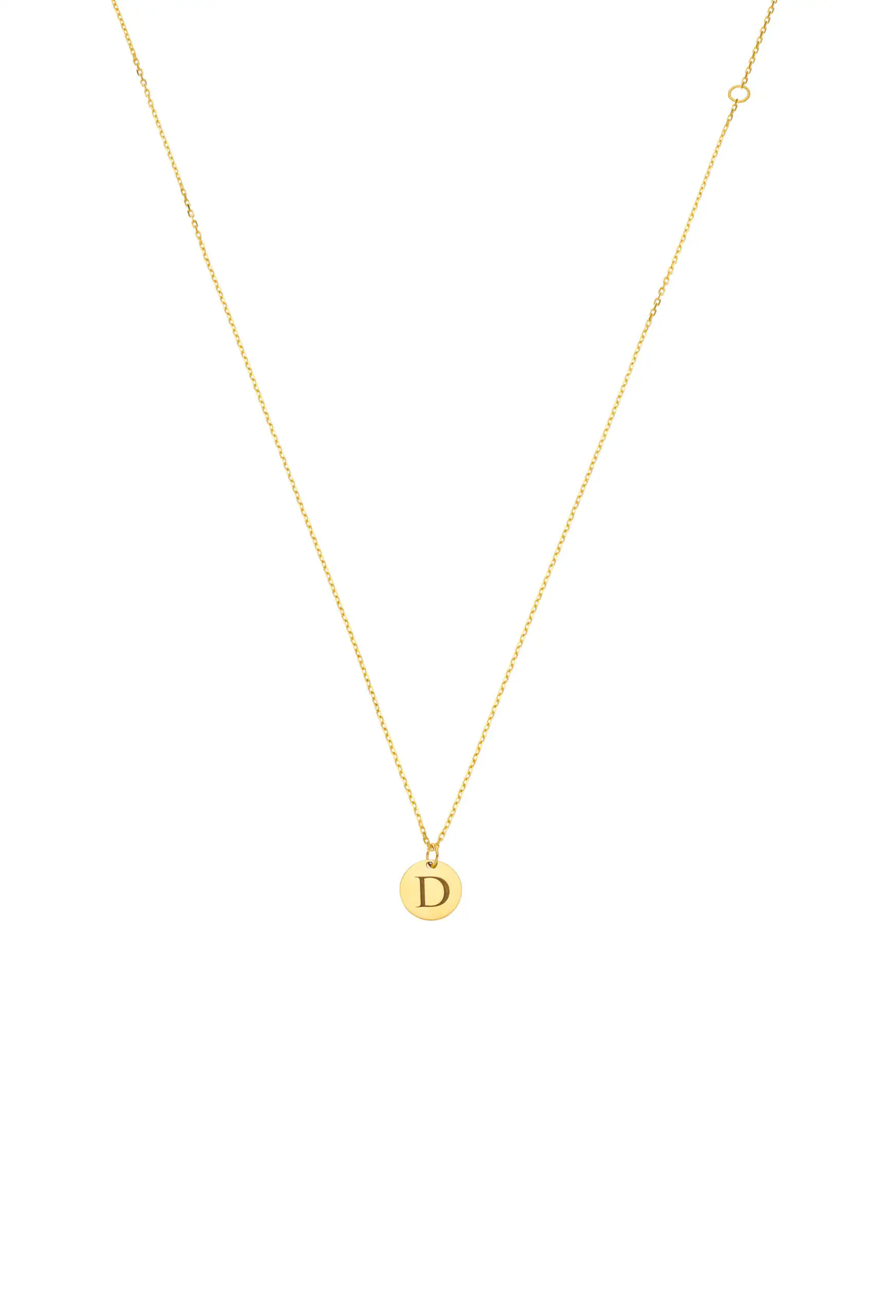 Exclusive Necklaces Necklace with Initial, yellow gold from Guzema