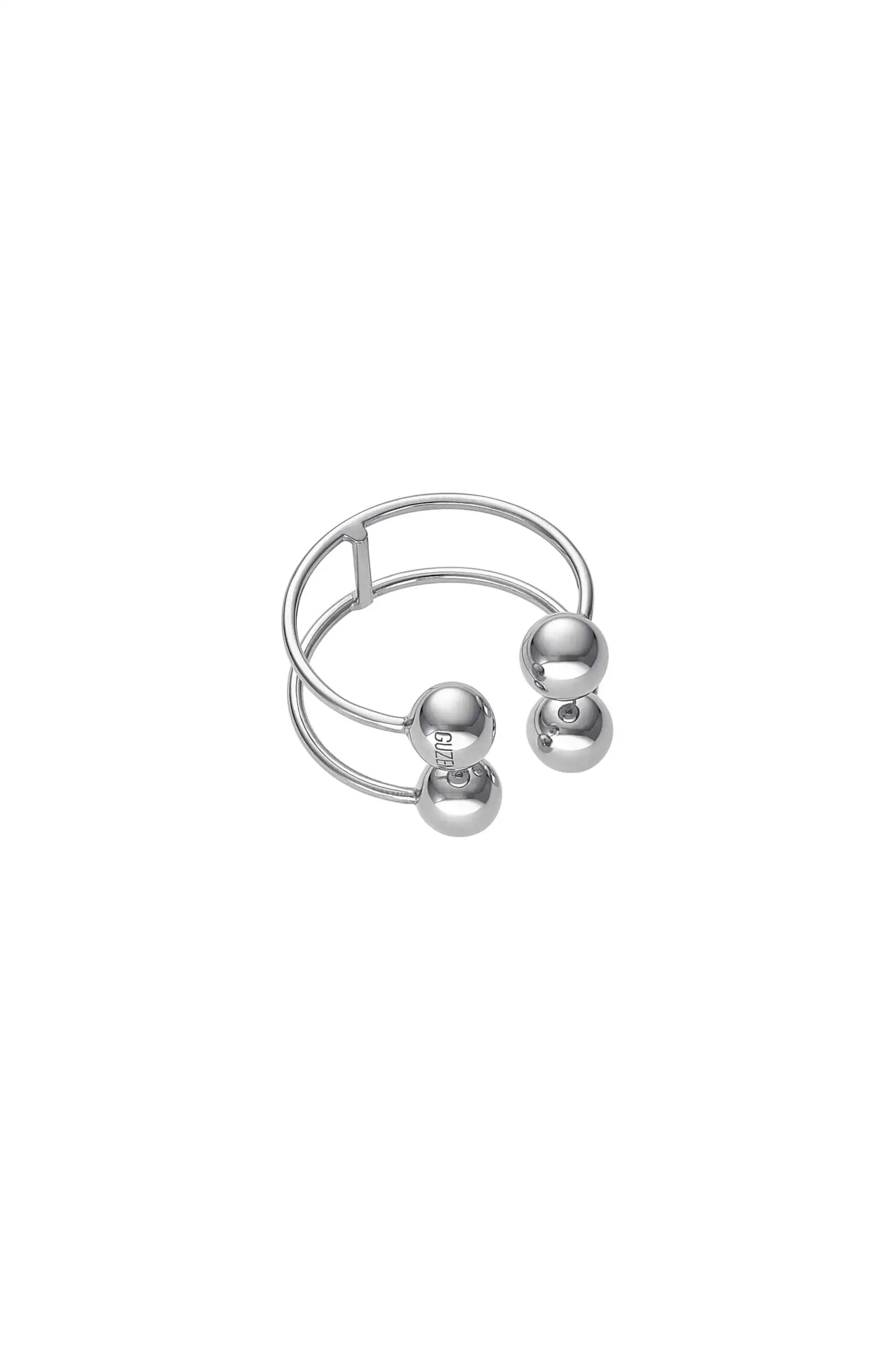 Rings Tetra Orb Ring, white gold with luxury craftsmanship from Guzema