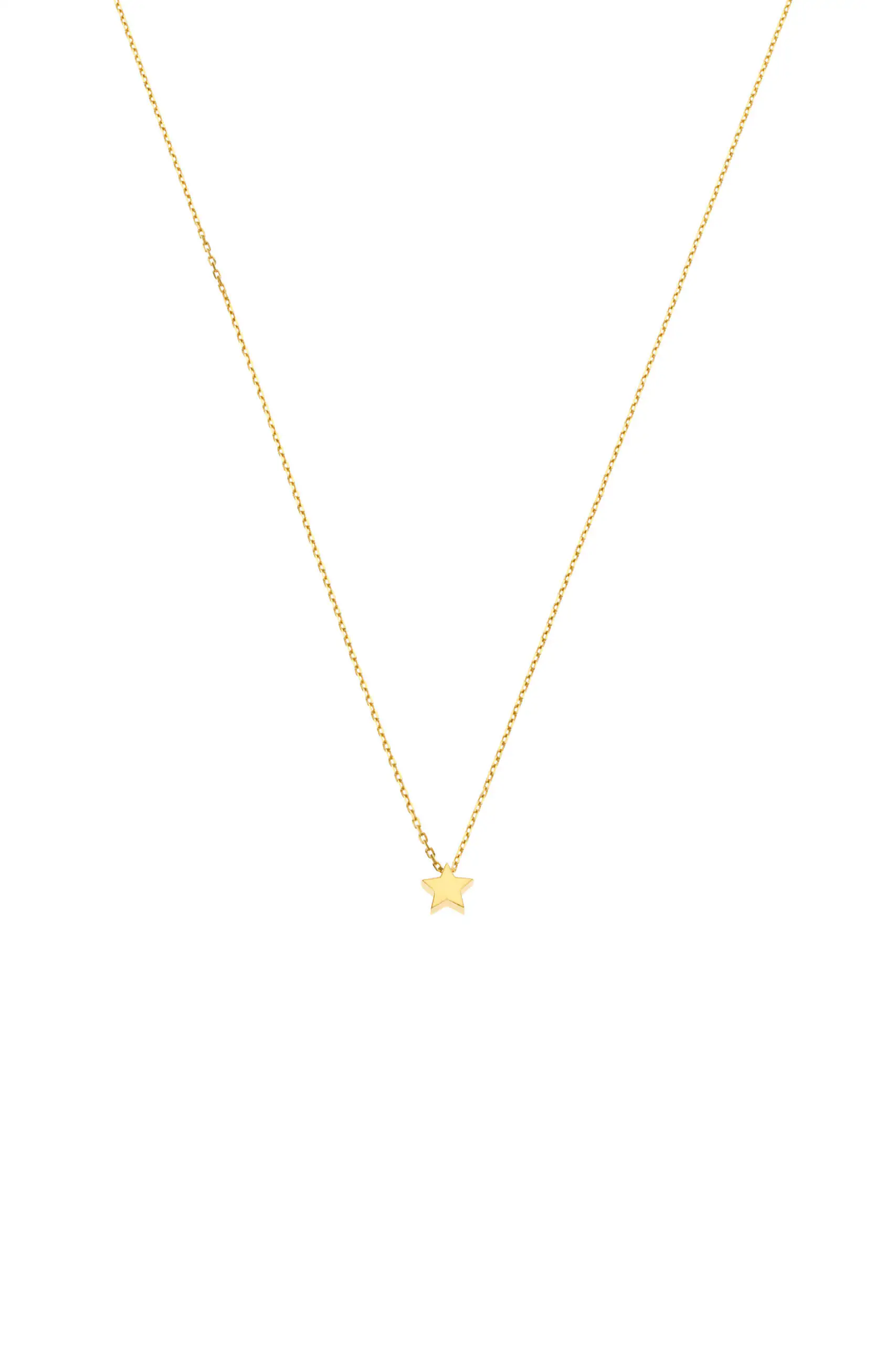 Necklaces Star Necklace, yellow gold with fast delivery from Guzema