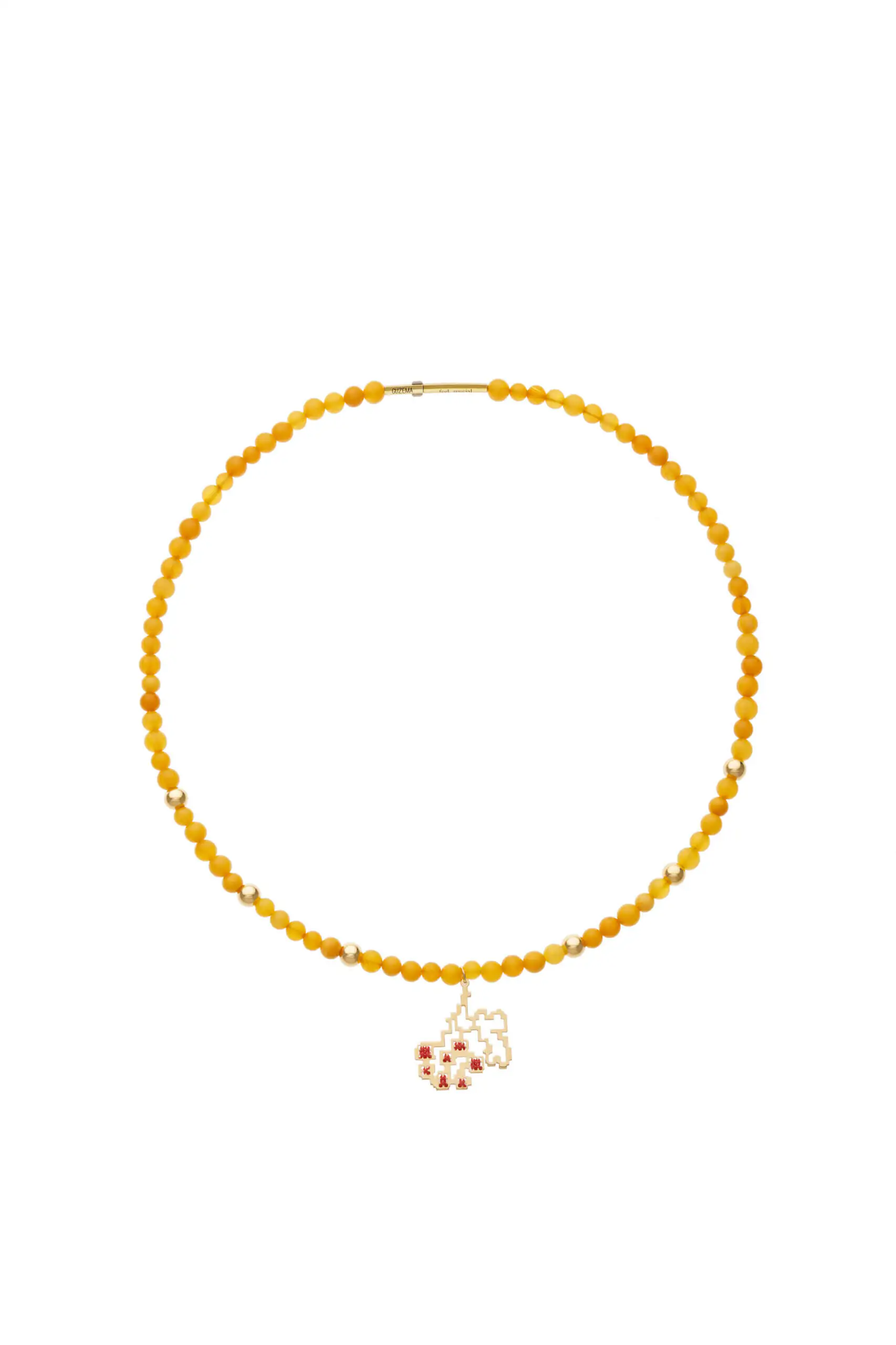 Exclusive Necklaces Amber Kalyna Necklace, yellow gold from Guzema