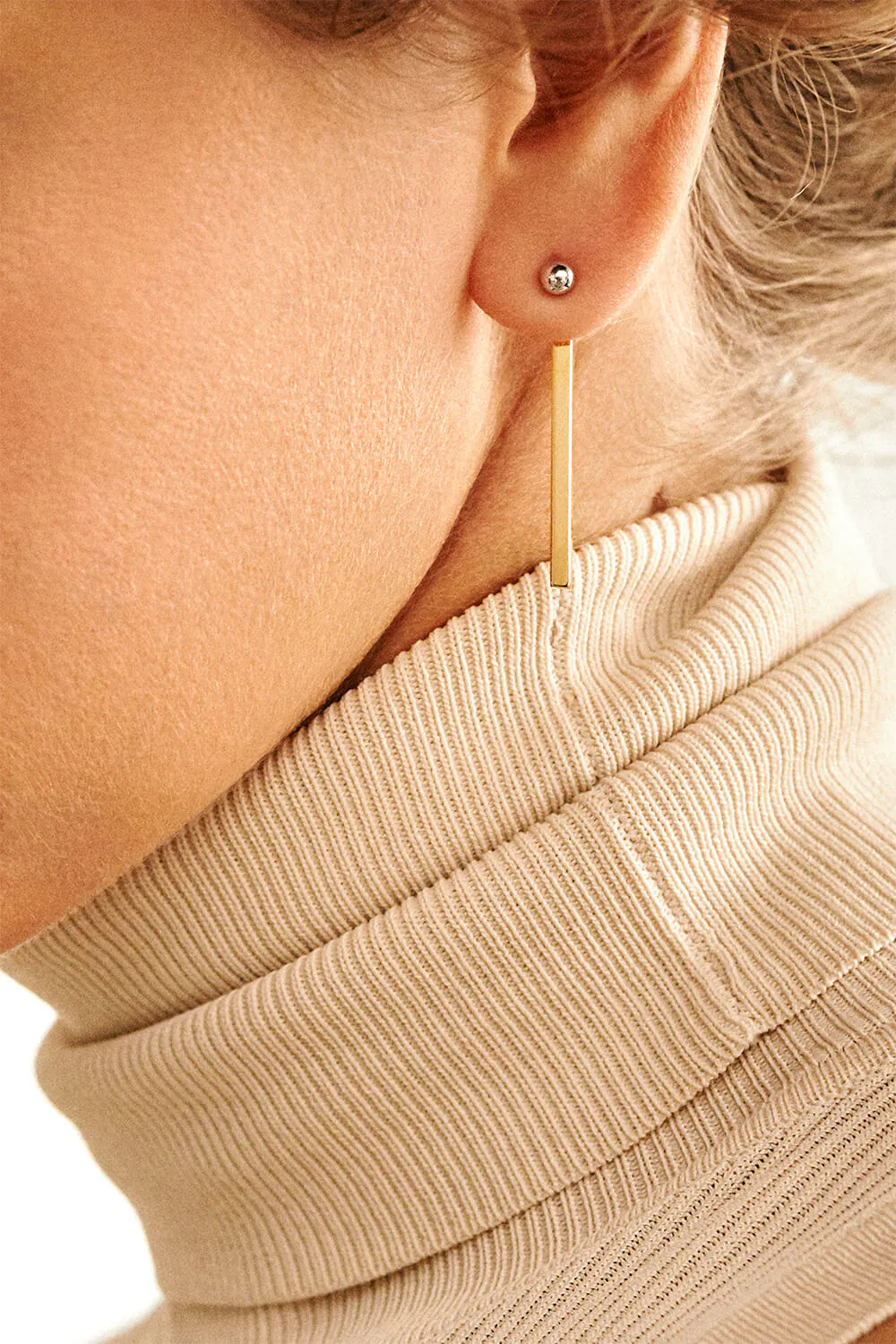 Earrings Match Earrings, yellow gold for a unique and sophisticated look