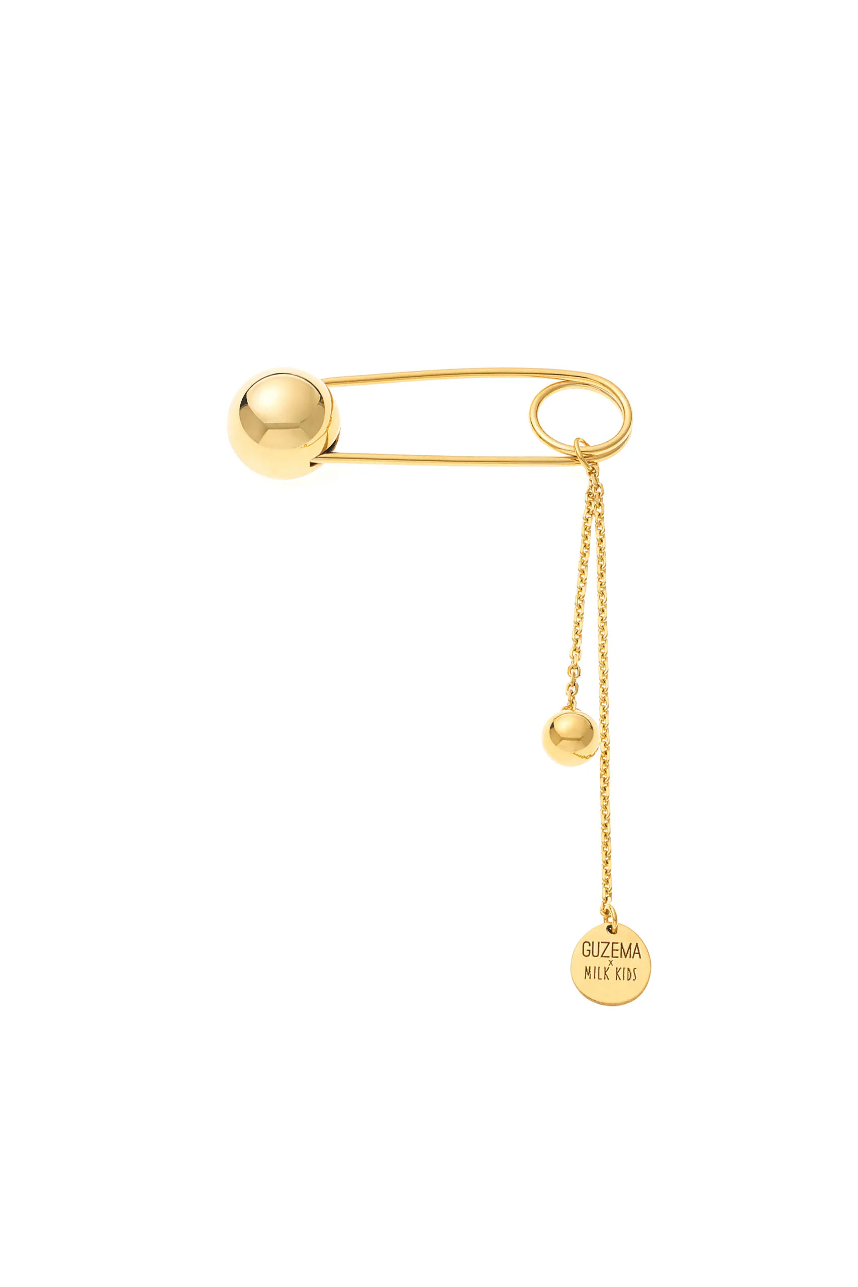 Brooches Mid pin, yellow gold for a sophisticated look