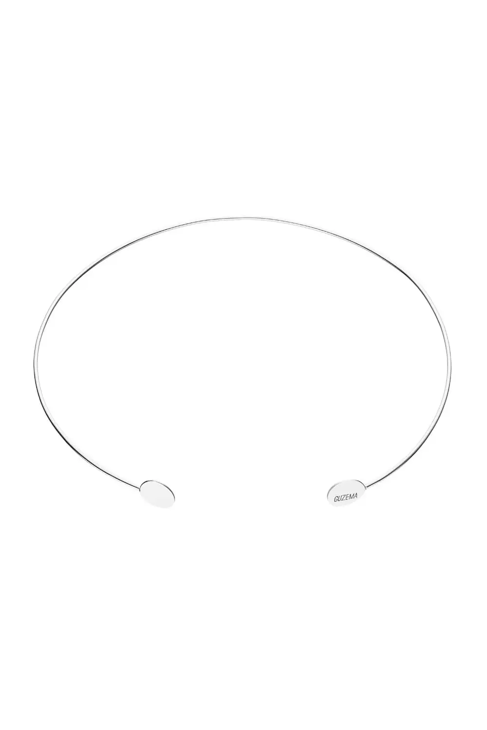 Chokers Flats choker, white gold with a unique touch from Guzema