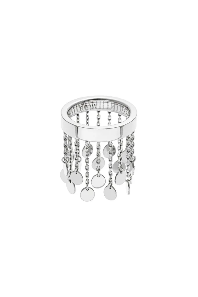 Flat Chainfall Ring