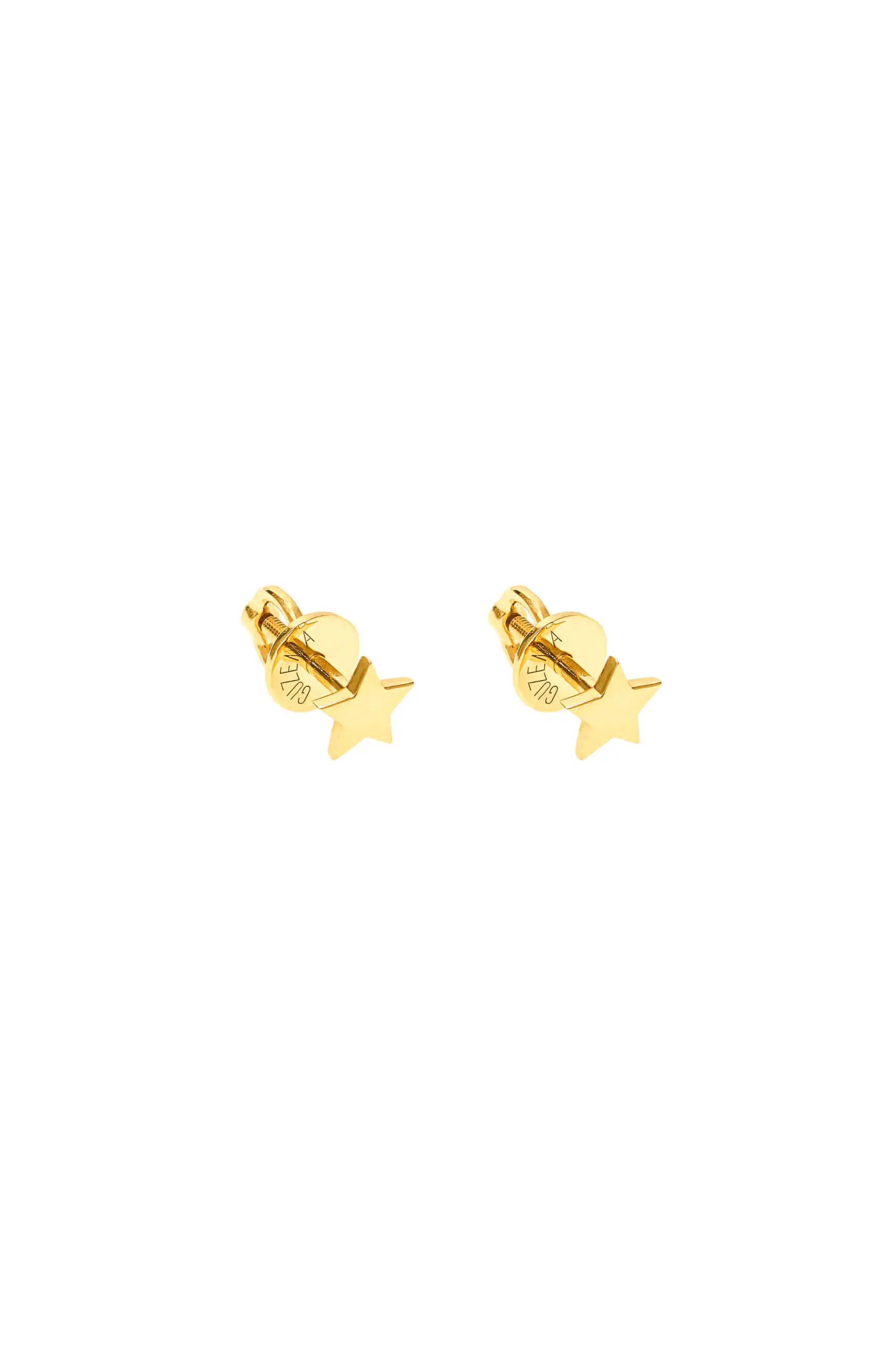 Earrings Star Earrings, yellow gold for stylish and elegant looks