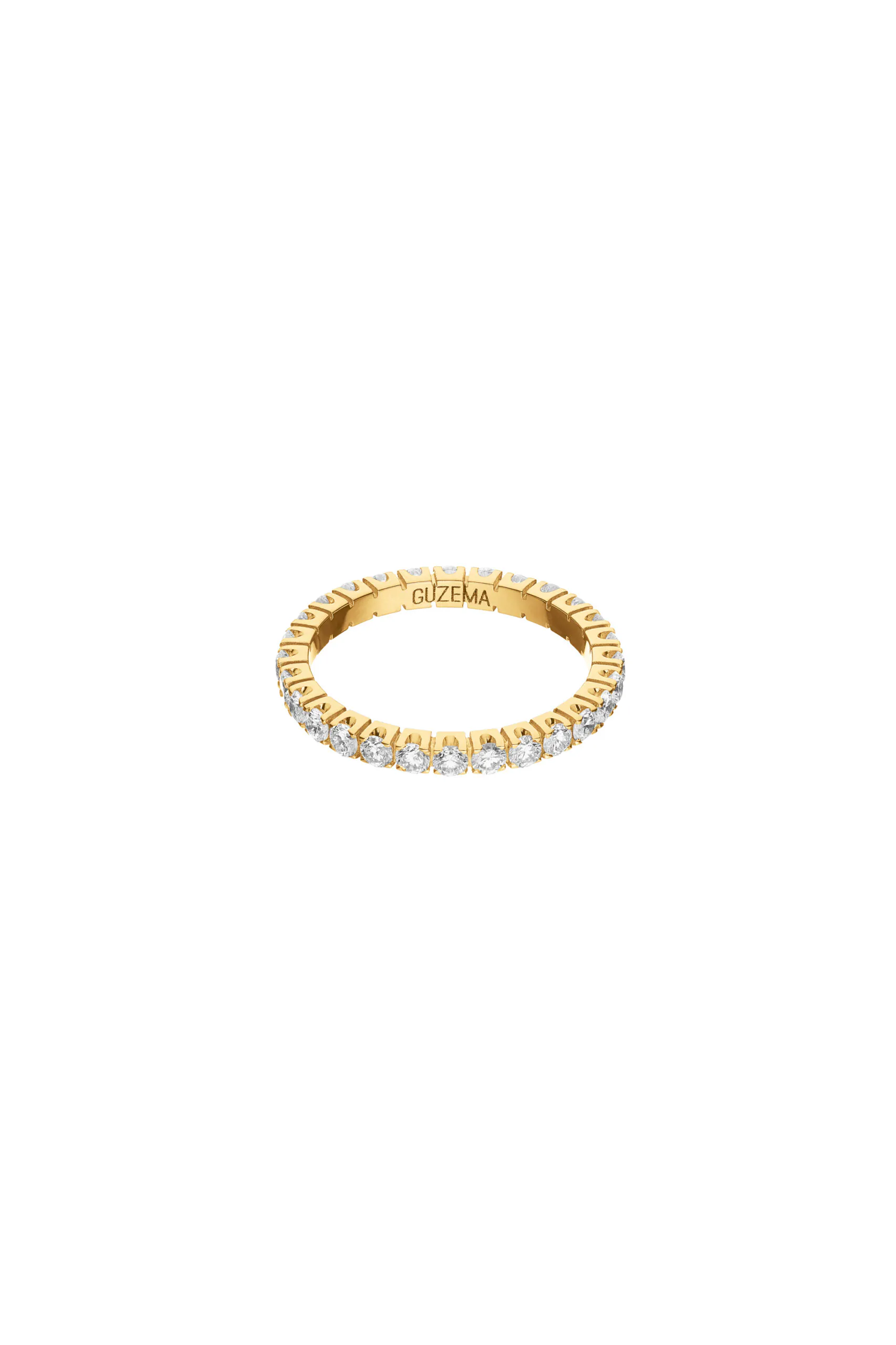 Rings Bold Eternity Ring, diamonds, yellow gold with modern design available now