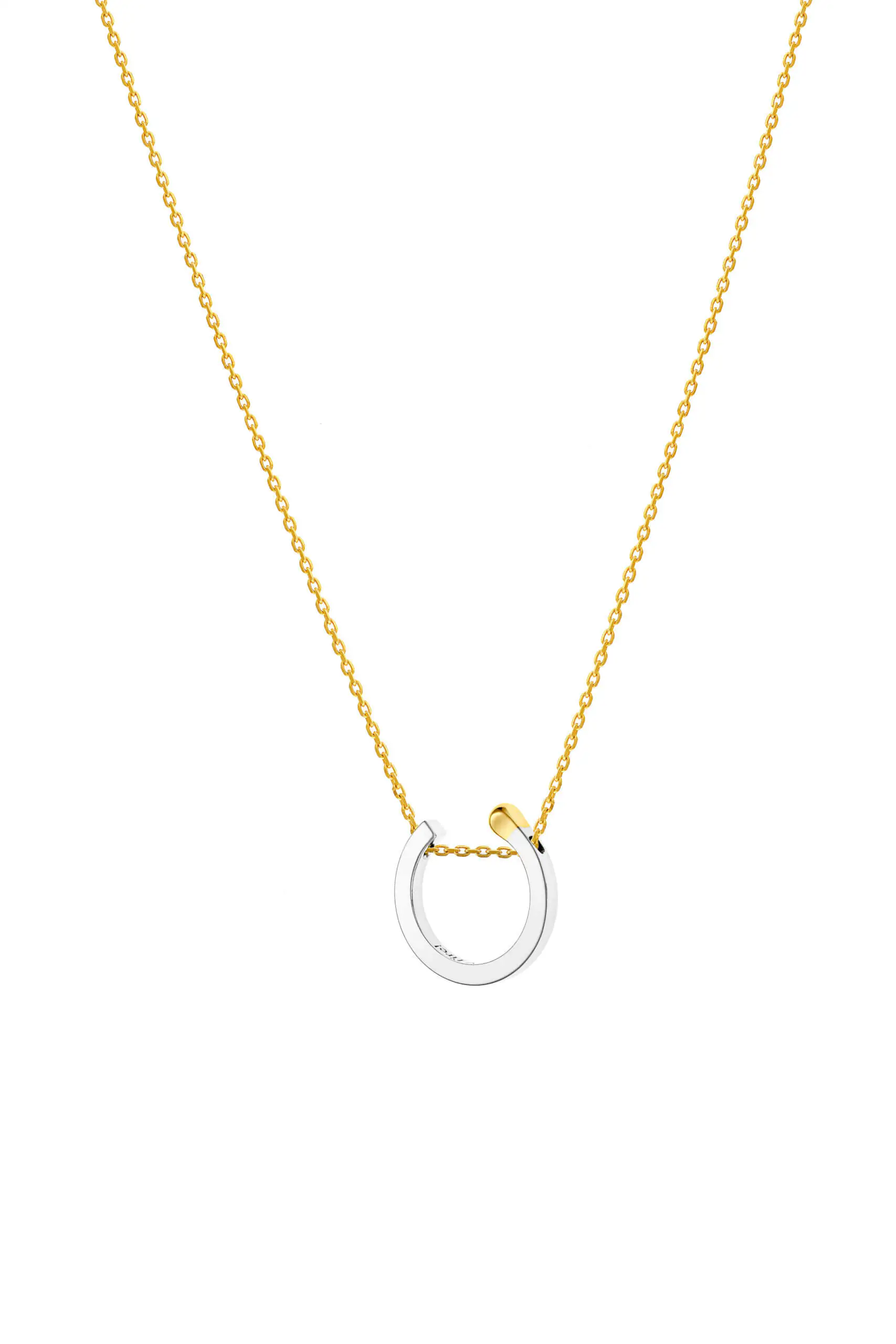 Custom Necklaces Round Match Necklace, white gold for a luxurious style