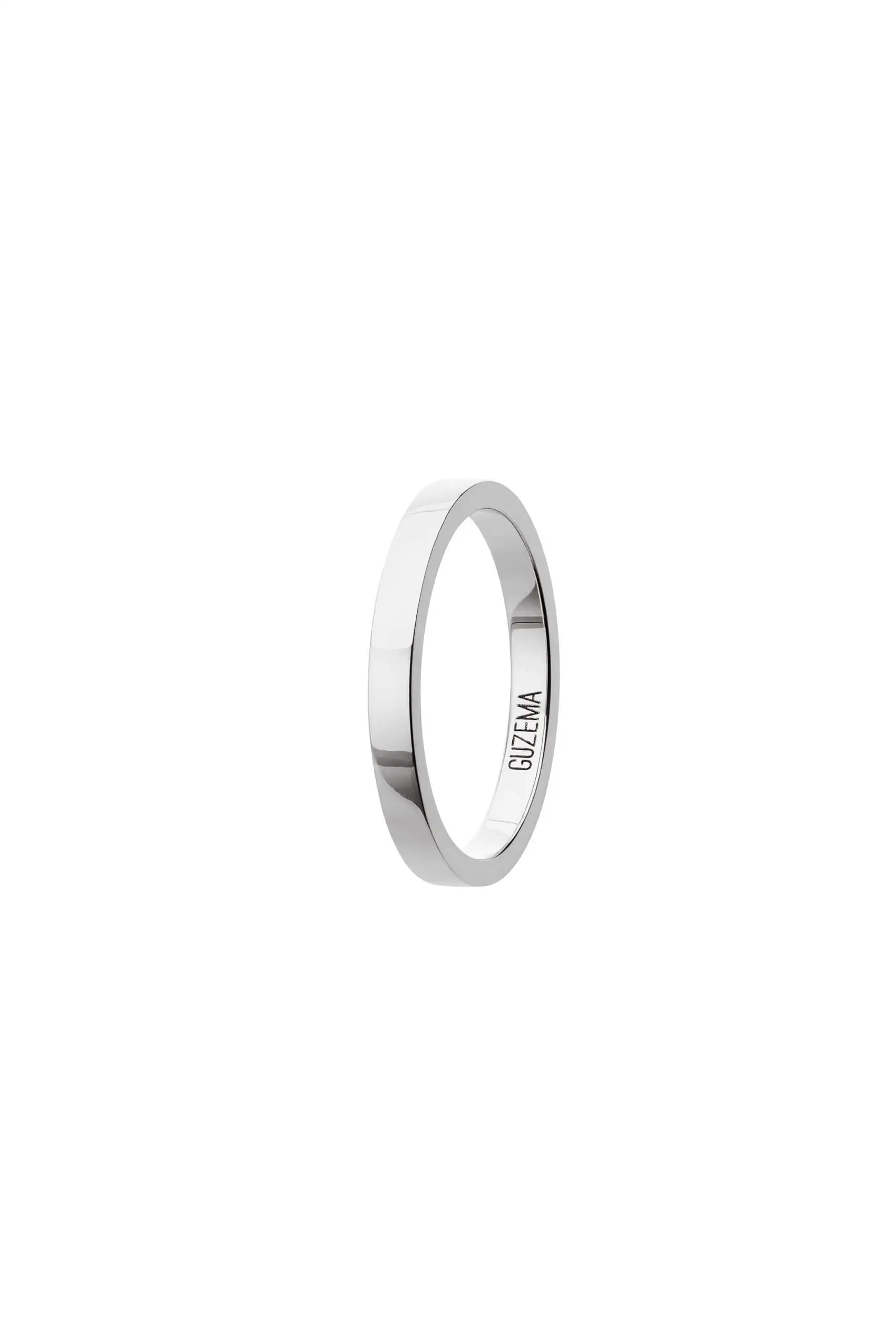 Rings True Wedding Ring, white gold with luxury craftsmanship from Guzema