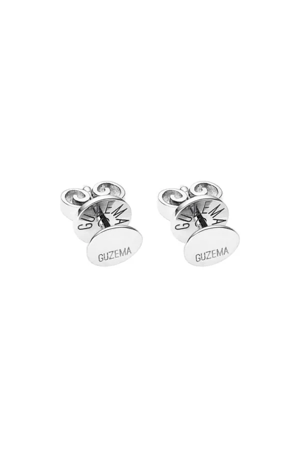 Earrings Flat Mini Earrings, white gold for a unique and sophisticated look