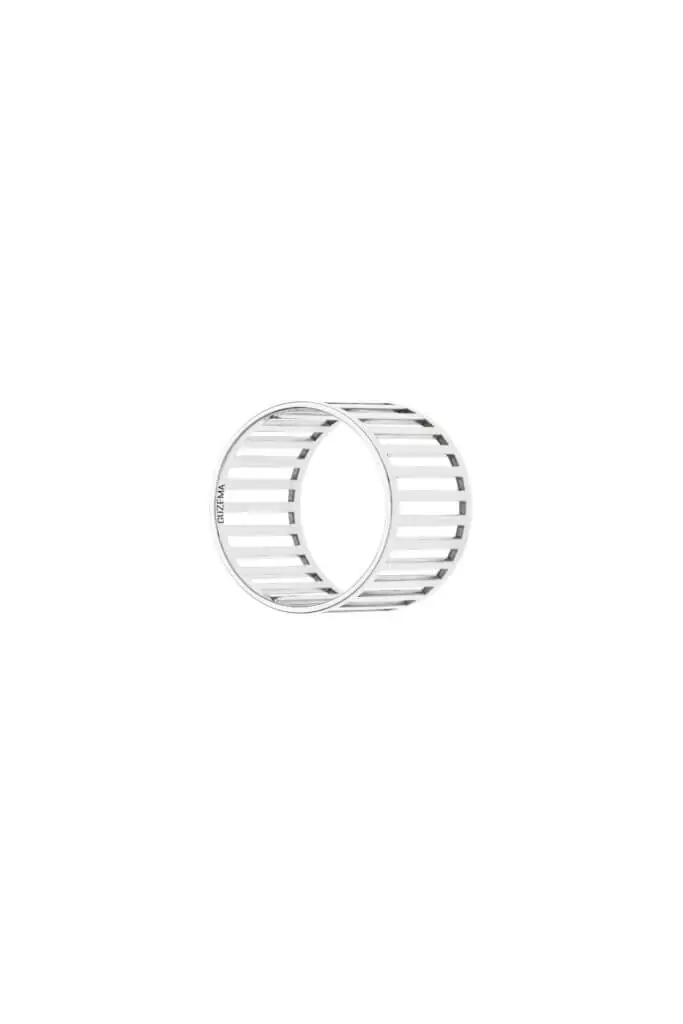 Wide Striped Ring