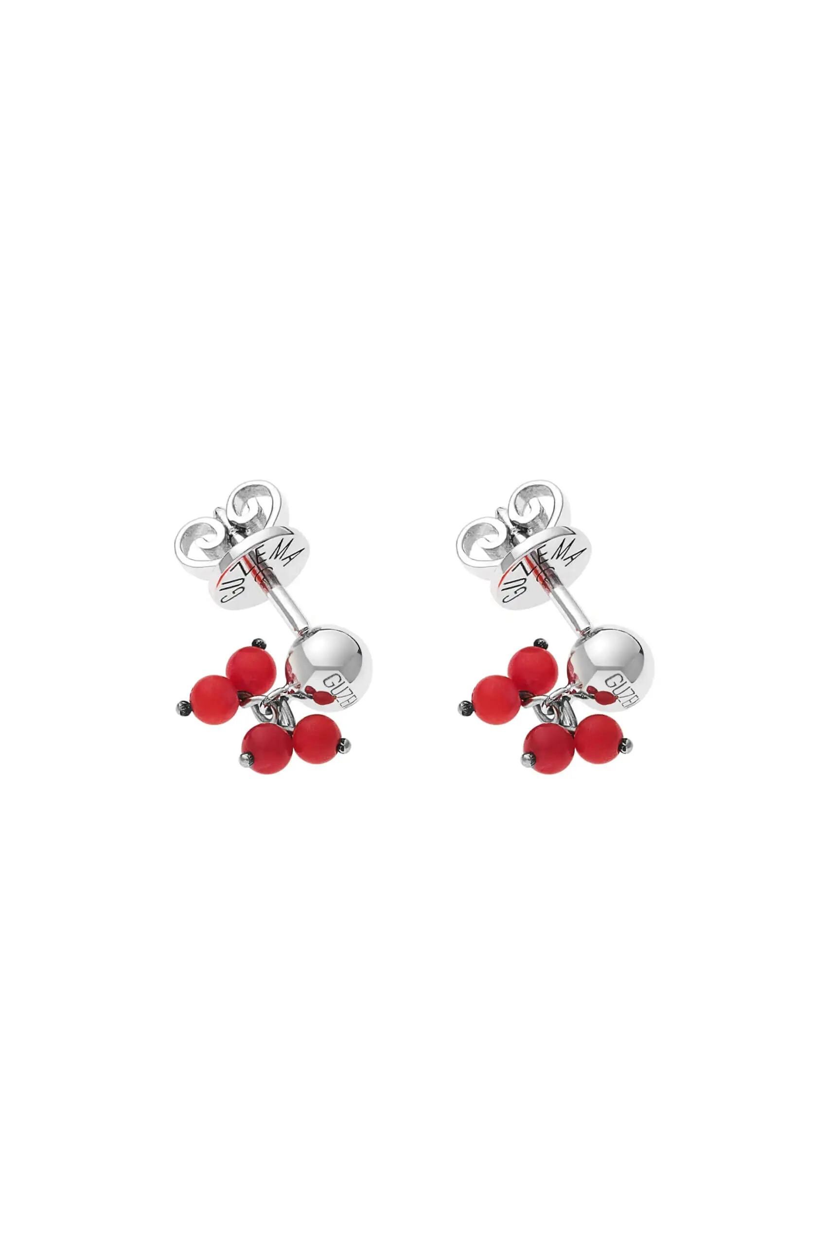 Earrings Corals Earrings, white gold for stylish and elegant looks