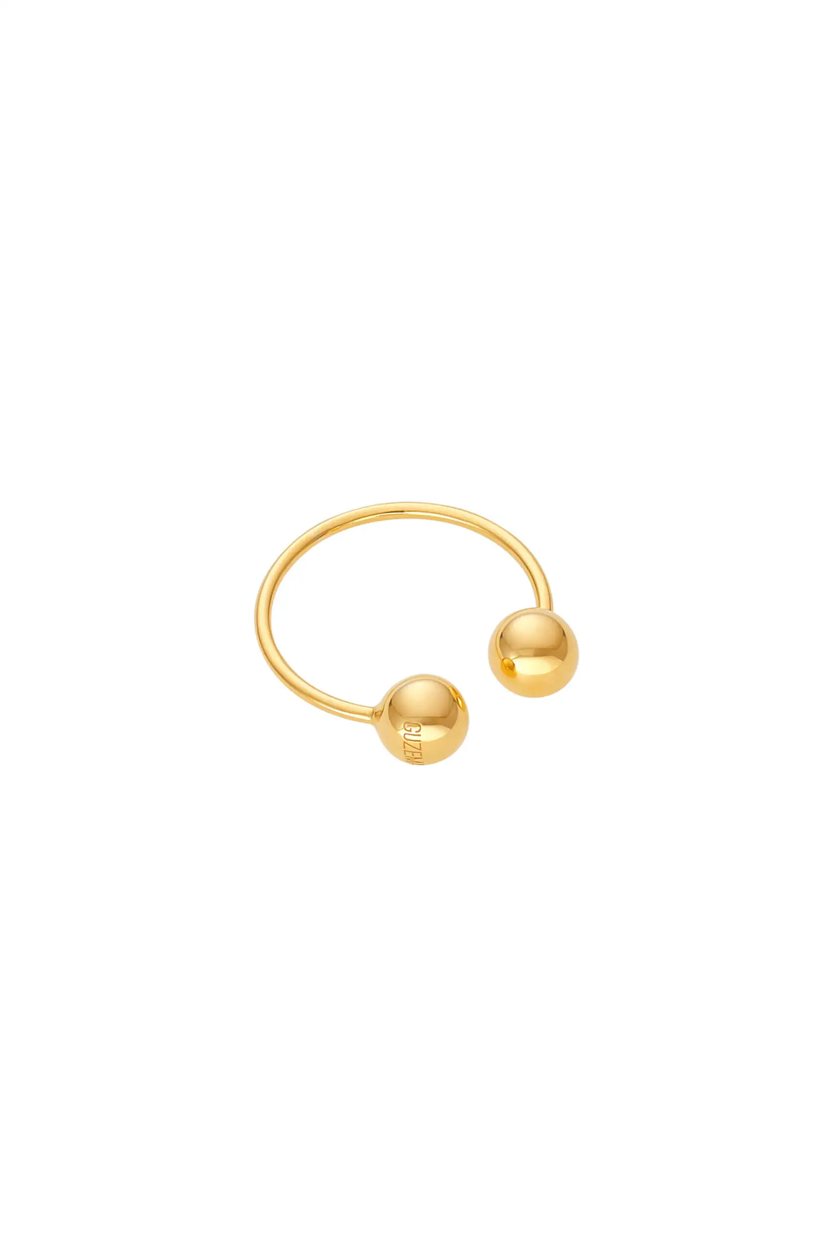 Luxury Duo Orb Ring, yellow gold available online