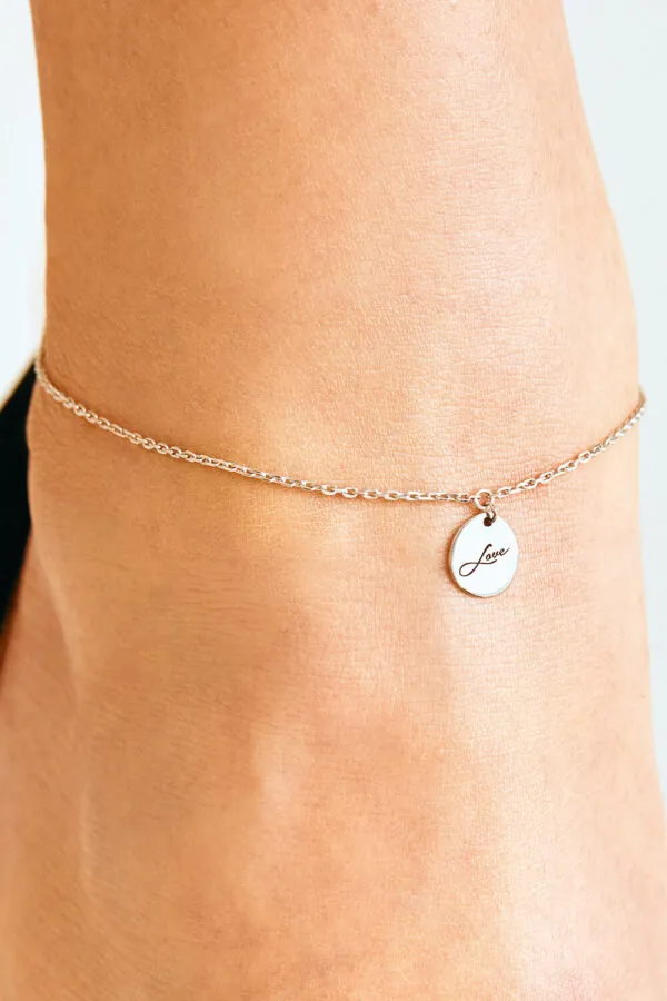 Anklets Love Anklet, white gold from Guzema with expert craftsmanship