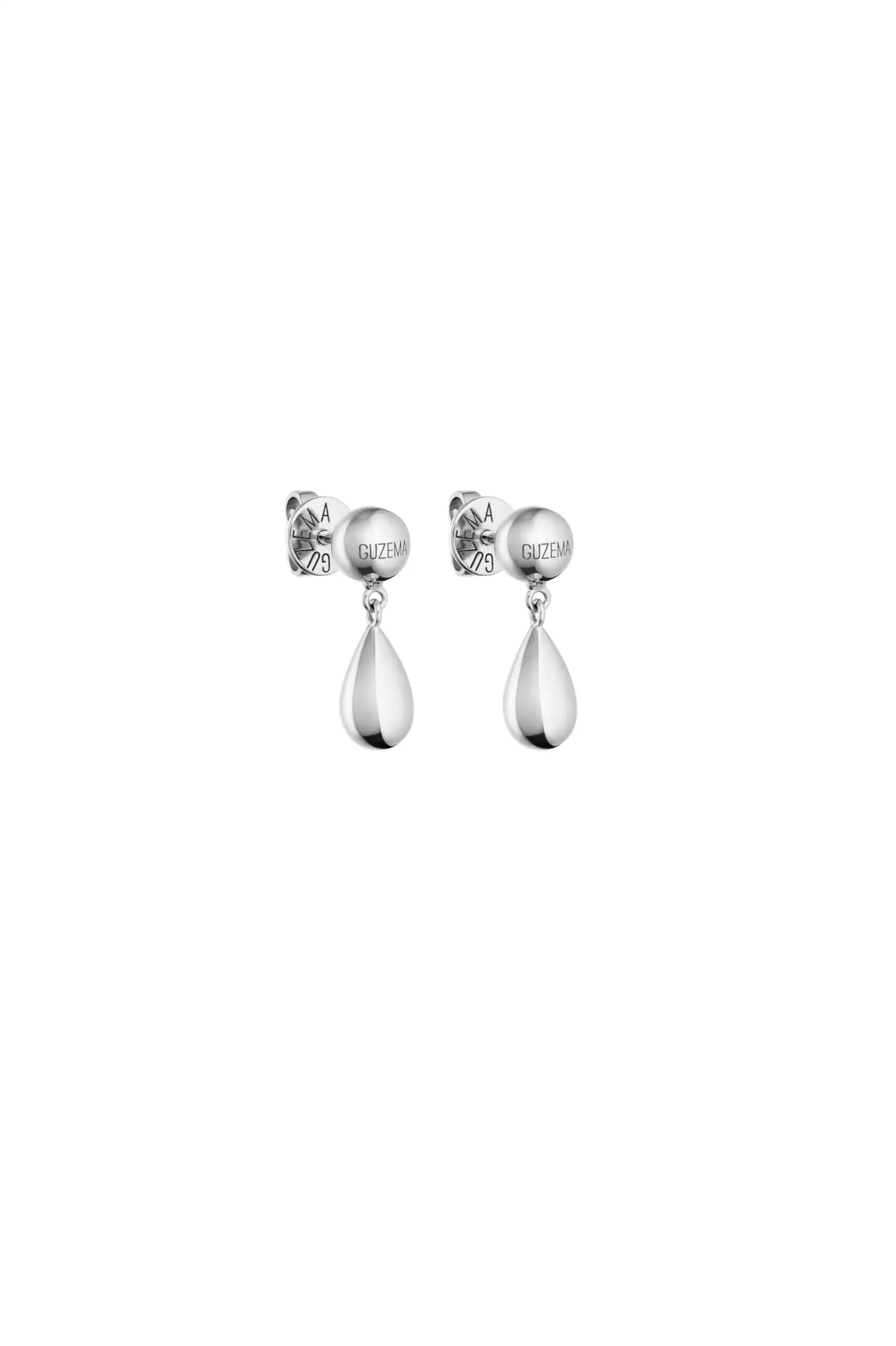 Earrings Short Orb Earrings, white gold for a unique and sophisticated look