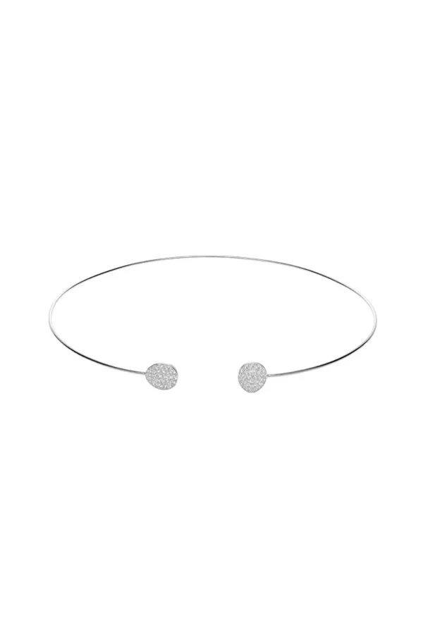 Chokers Flat Choker, diamonds, white gold available online with unique design