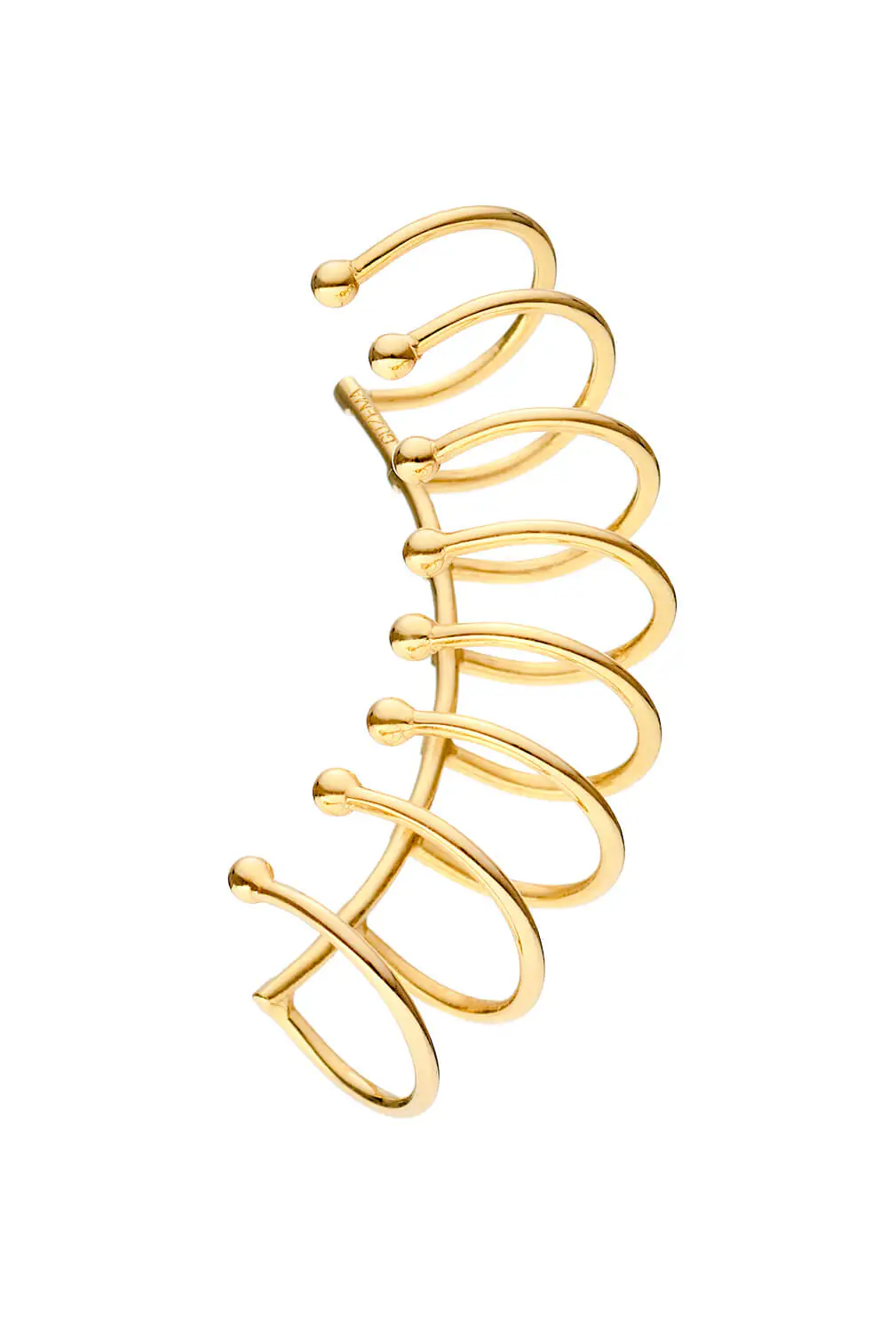 Cuffs Serenity Ear Cuff, yellow gold with modern design and fast delivery