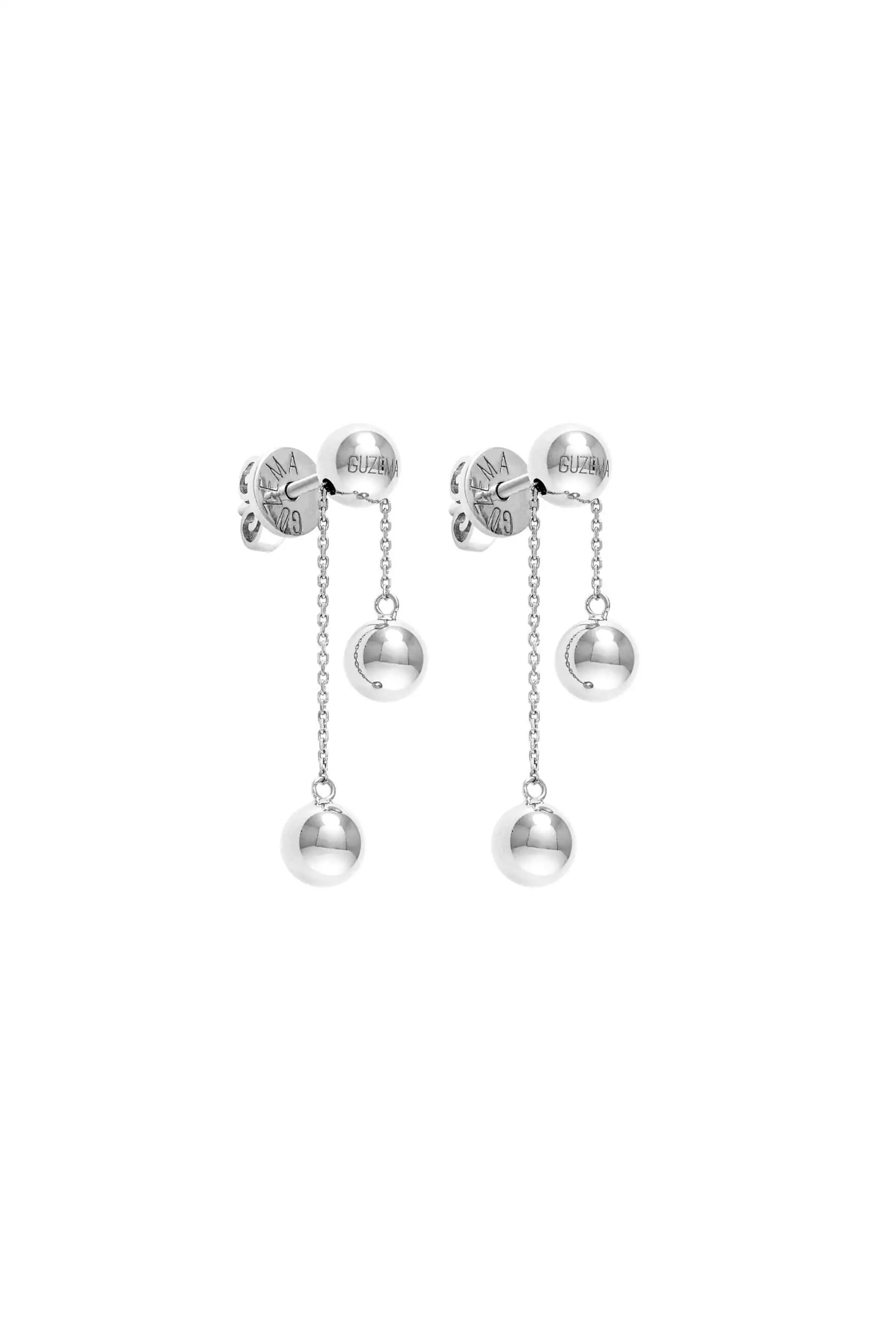 Earrings Orbs Transformer Earrings, white gold for stylish and elegant looks