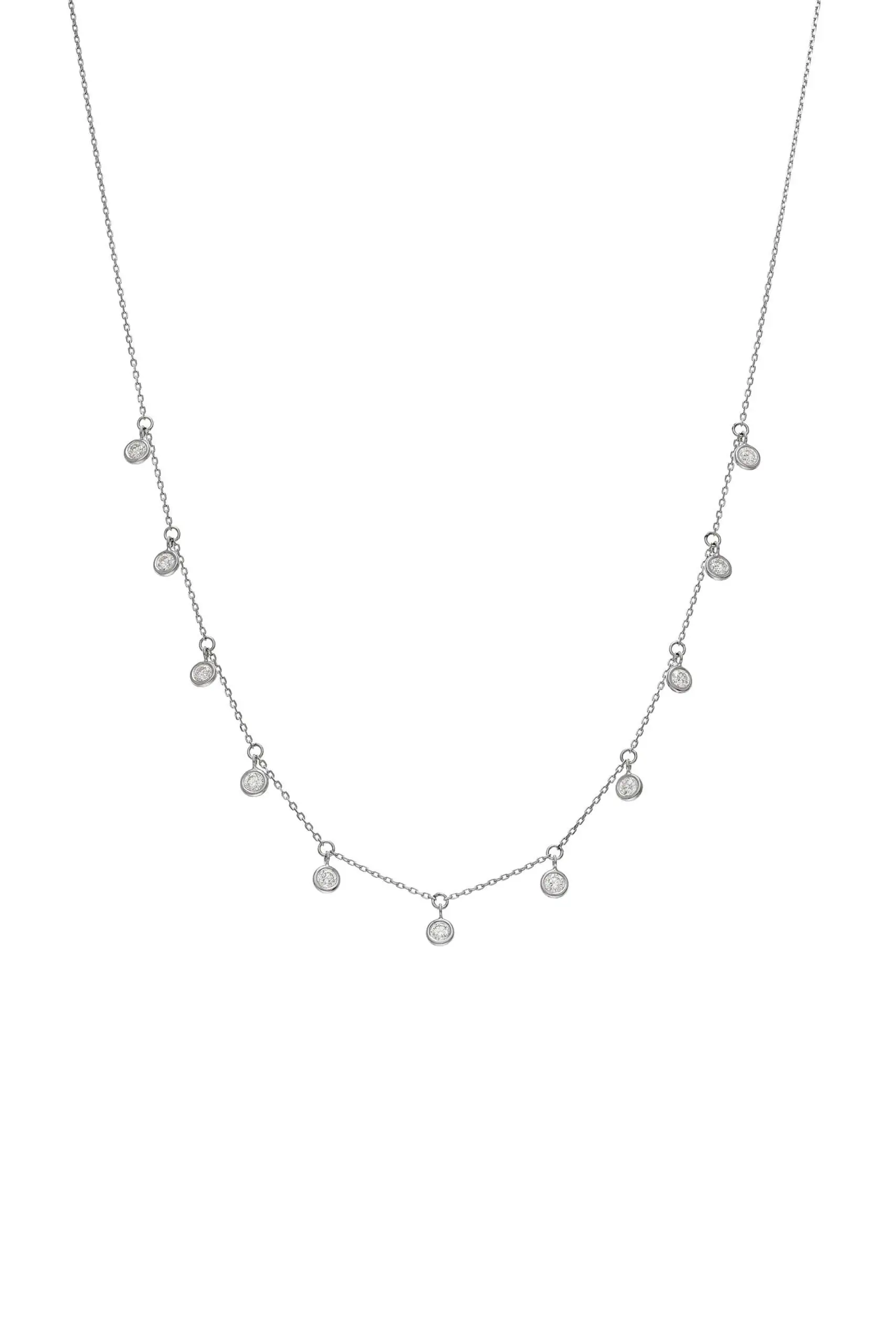 Exclusive Necklaces Multi Diamonds Necklace, white gold from Guzema