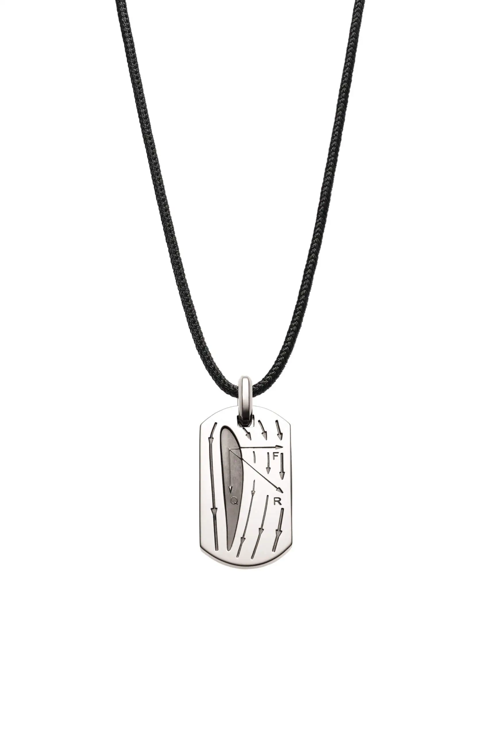 Custom Necklaces Vi Levare Tag, silver for a luxurious style