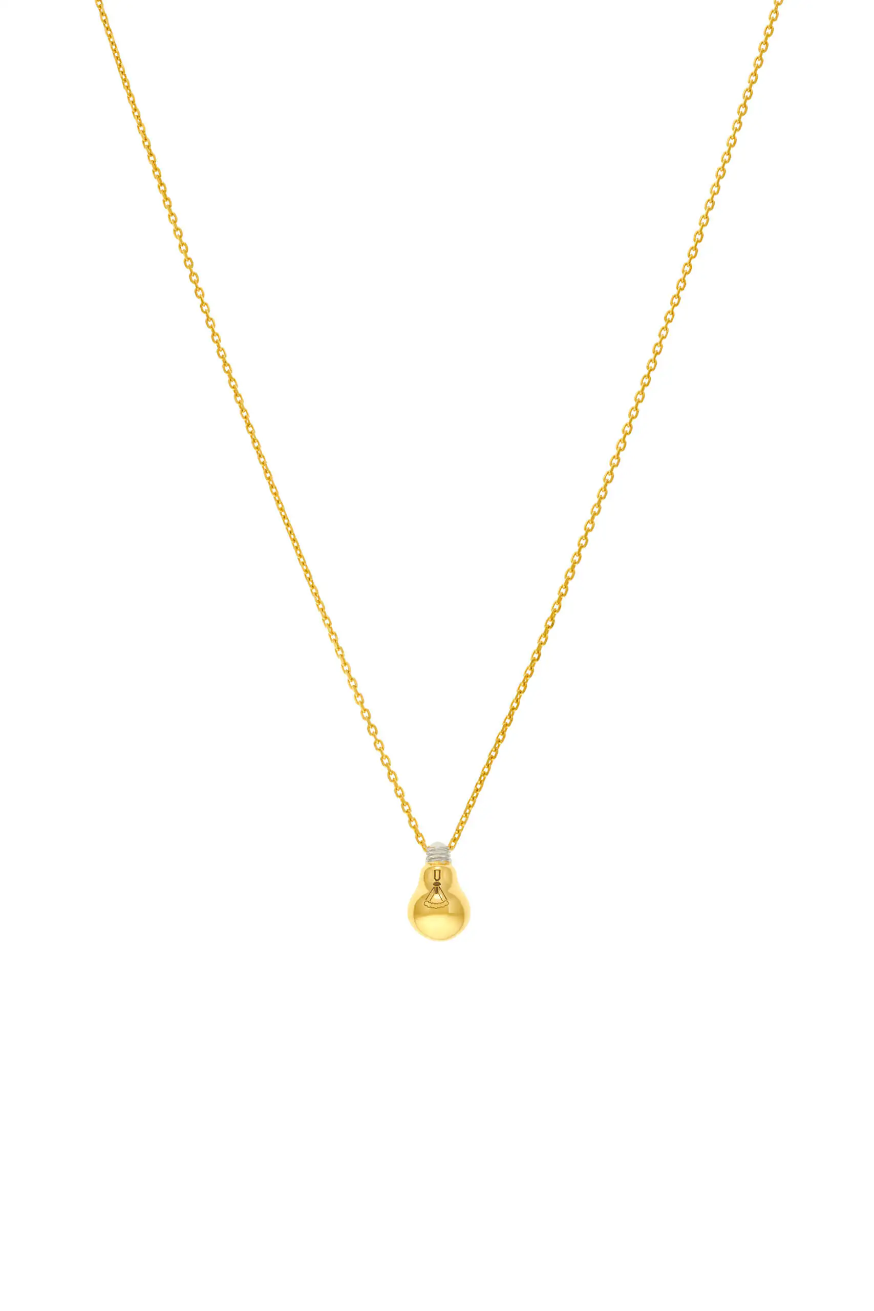 Bright Idea Pendant, yellow gold