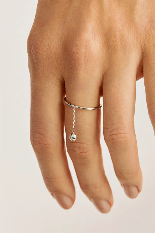 Rings Mini Orb Ring, white gold with modern design available now