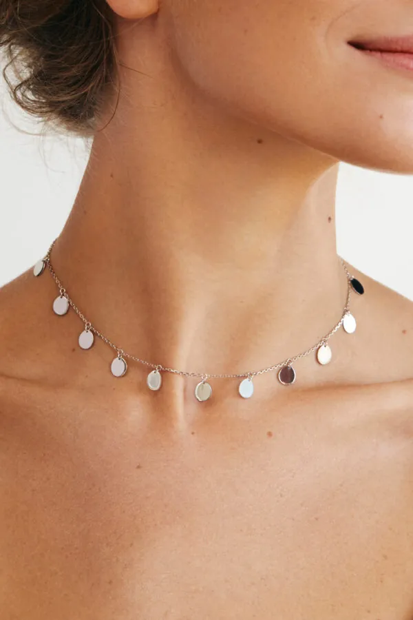 Exclusive Necklaces Multi Flat Necklace, white gold from Guzema