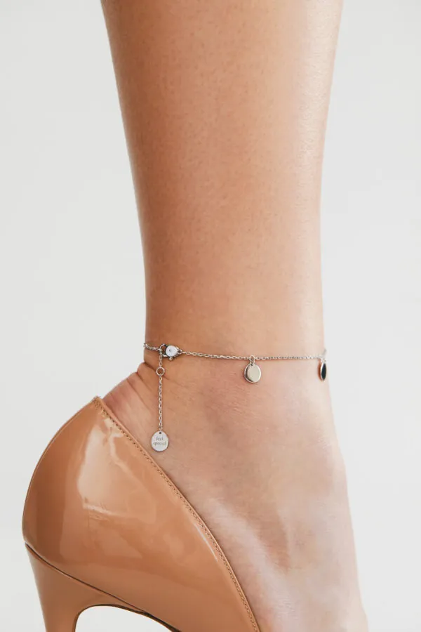 Anklets Flat Quintet Anklet, white gold crafted with high-quality materials