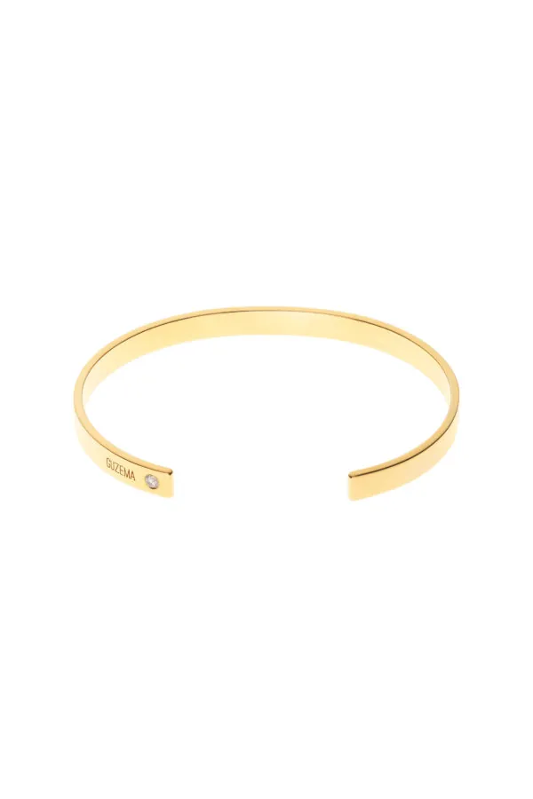 Bracelets Arc Bracelet, diamonds, yellow gold for everyday elegance