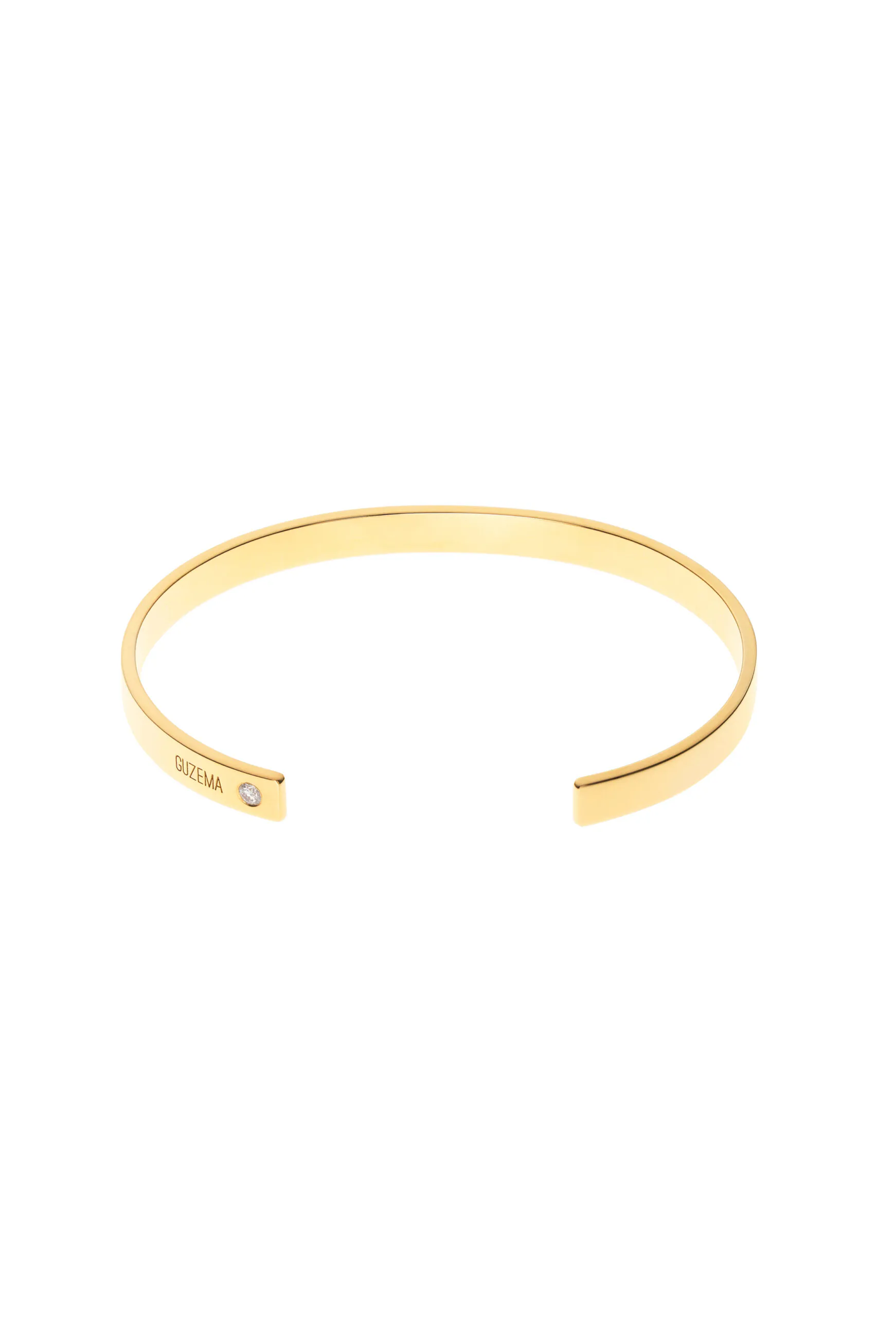 Bracelets Arc Bracelet, diamonds, yellow gold for everyday elegance