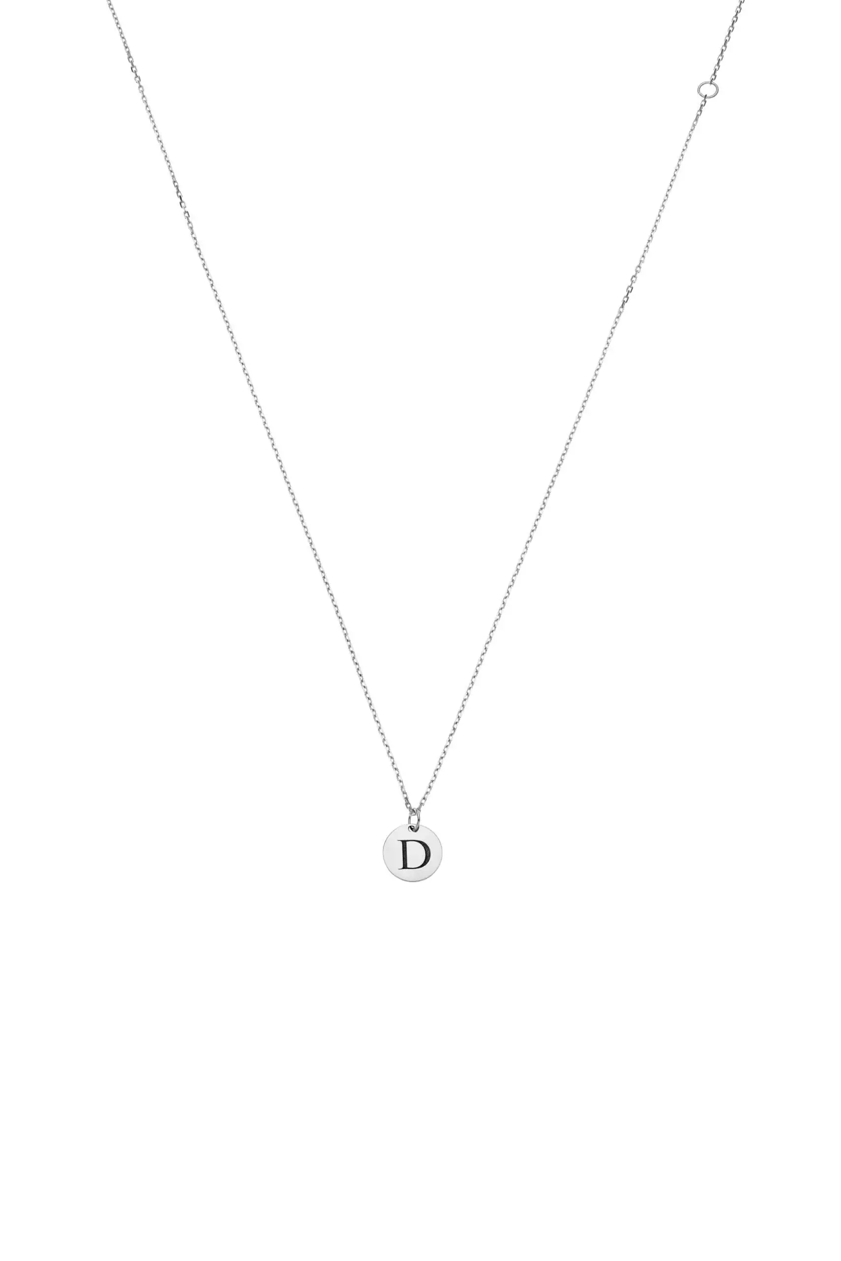 Custom Necklaces Necklace with Initial, white gold for a luxurious style