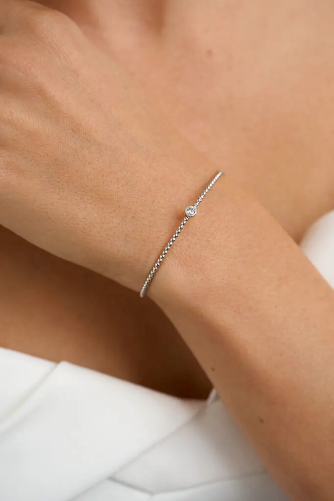 Bracelets Central Diamond Bracelet, white gold with high-end craftsmanship from Guzema