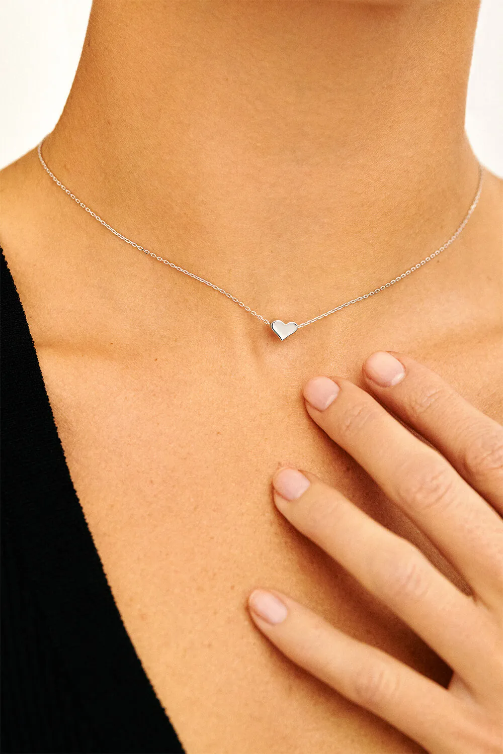 Exclusive Necklaces Heart Necklace, white gold from Guzema