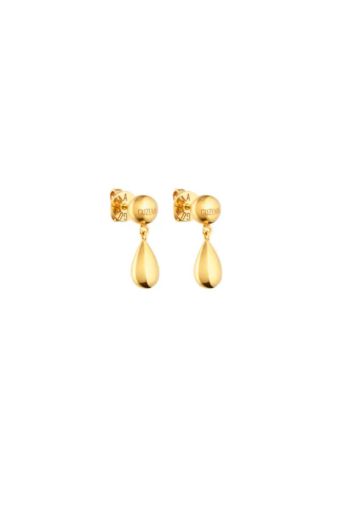 Earrings Short Orb Earrings, yellow gold for a unique and sophisticated look