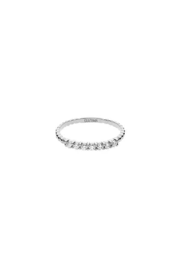 Rings Multi Diamond Orb Ring, white gold with luxury craftsmanship from Guzema