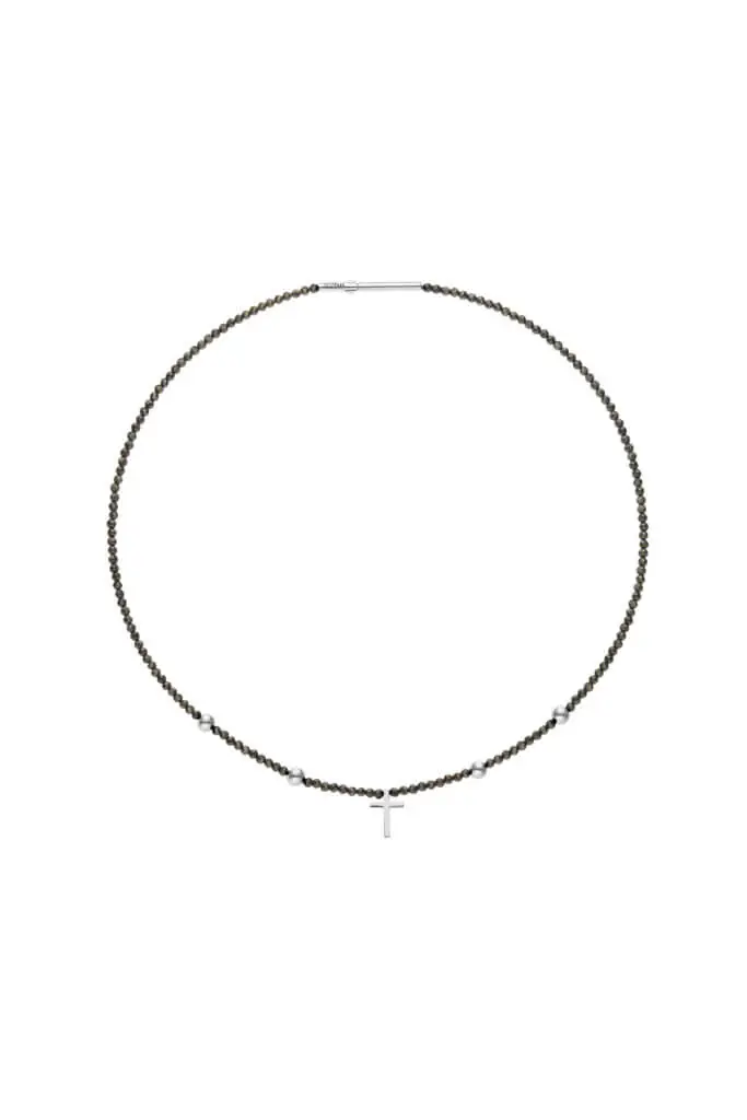 Cross Accent Gems Necklace