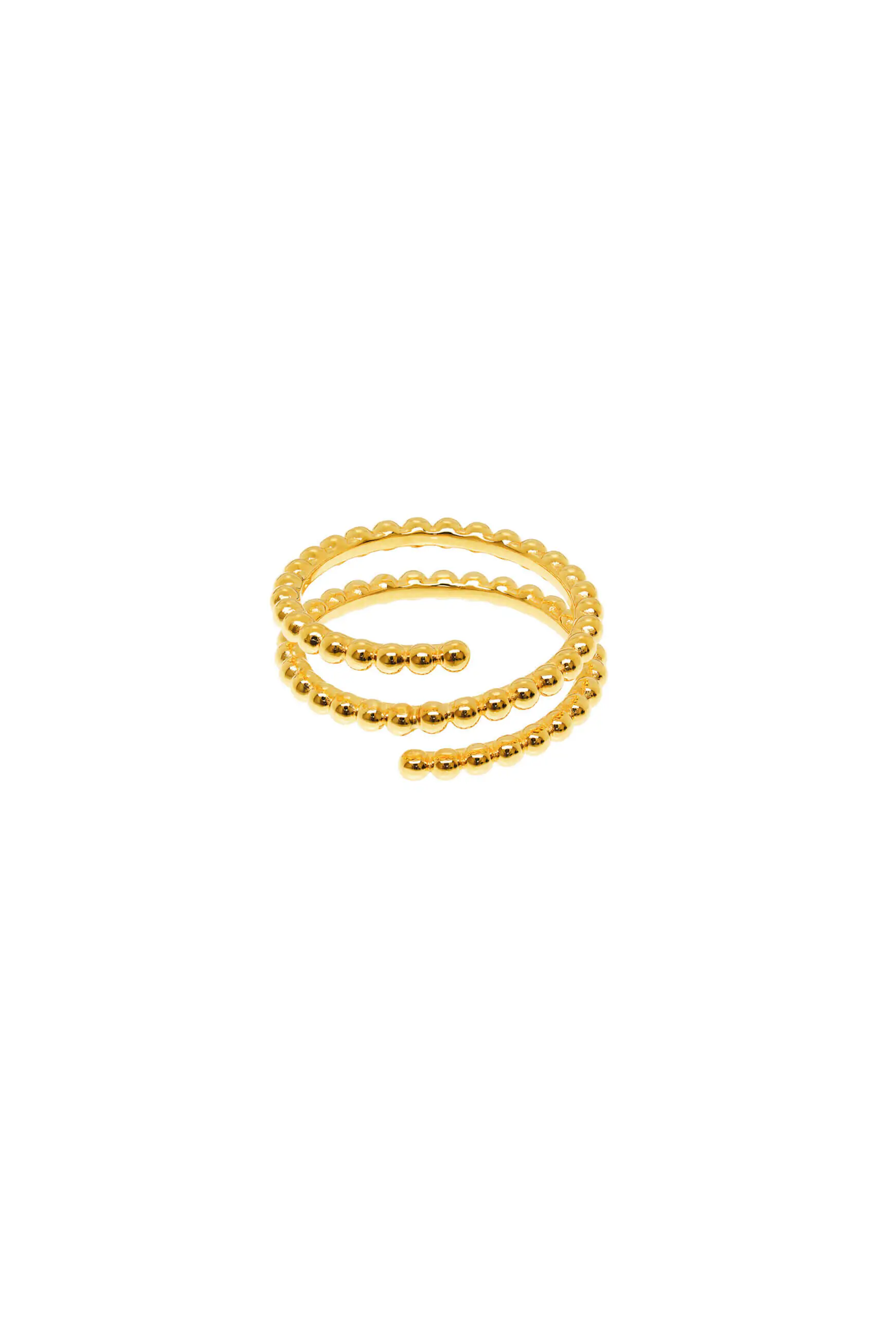 Rings Trio Spiral Ring, yellow gold with luxury craftsmanship from Guzema