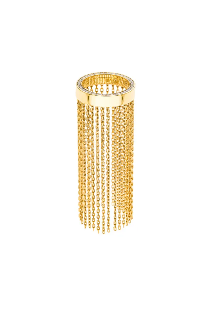 Long Chainfall Ring