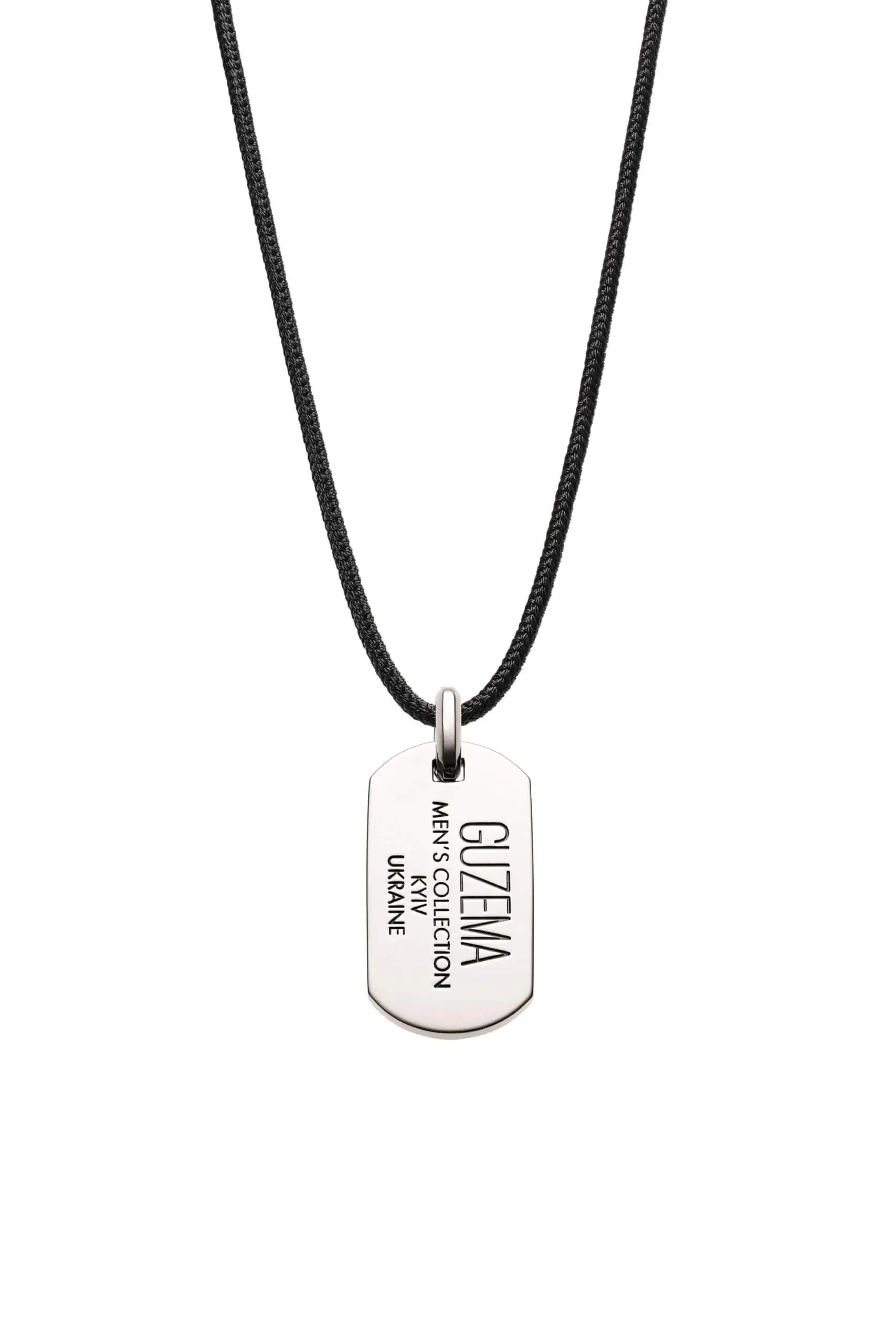 Necklaces Men's Collection Tag, silver with fast delivery from Guzema