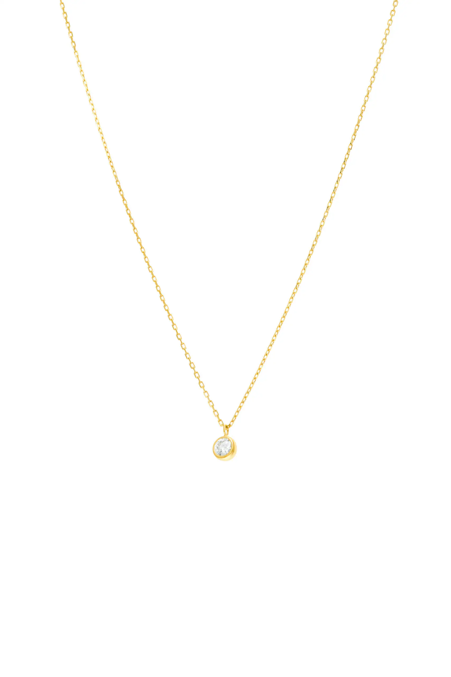 Custom Necklaces Diamond Drop Necklace, yellow gold for a luxurious style