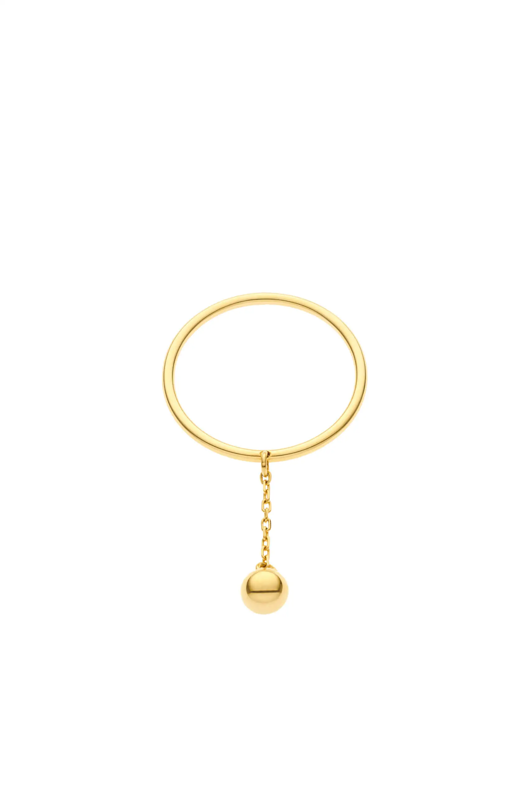 Rings Mini Orb Ring, yellow gold with luxury craftsmanship from Guzema