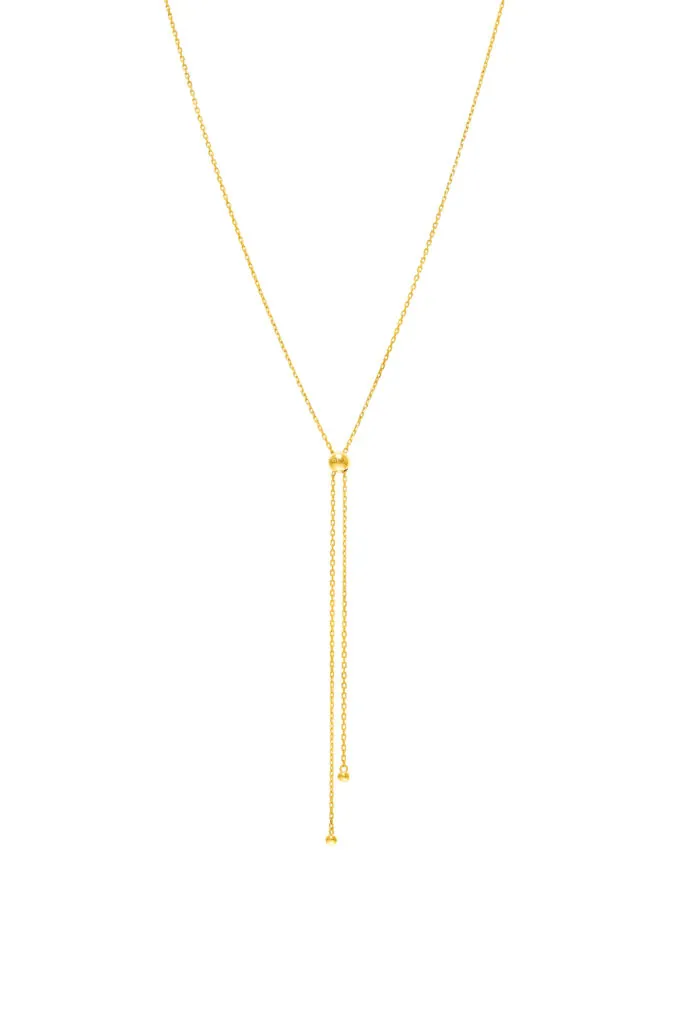Orbs Tie Necklace