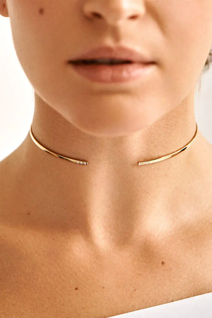 Chokers Multi Diamonds Choker, yellow gold available online with unique design