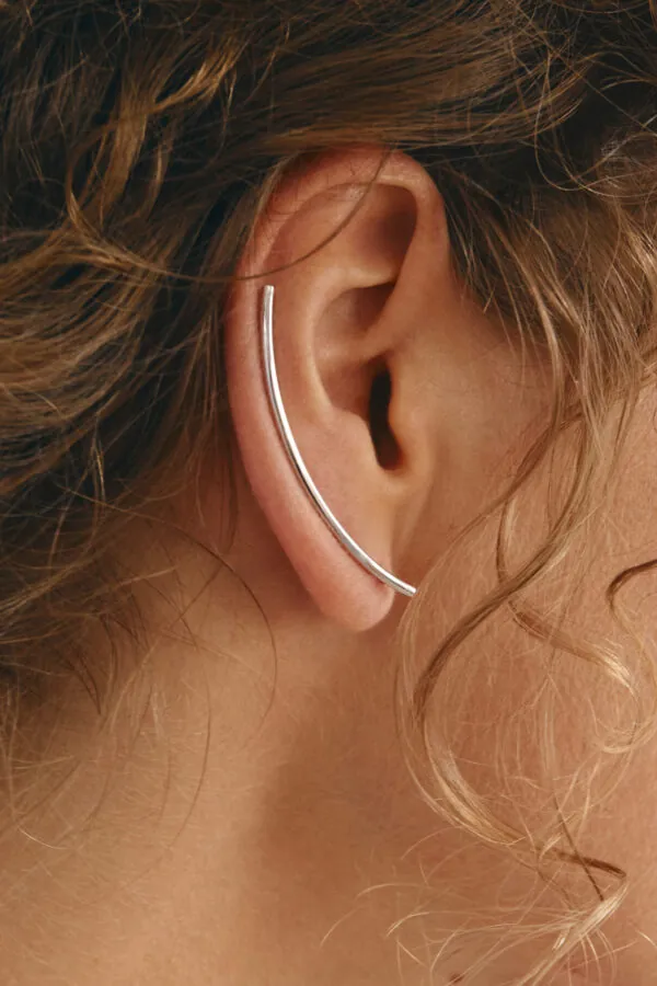 Earrings Arc earrings, white gold with timeless design by Guzema