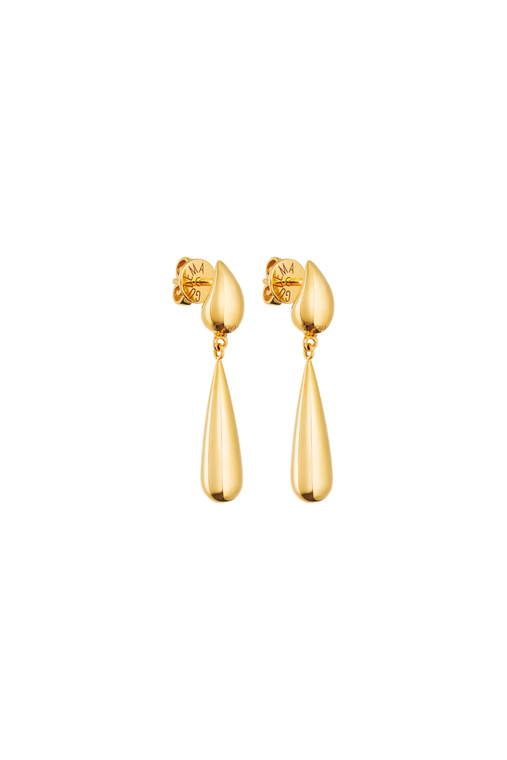 Earrings Droplet Earrings, yellow gold for a unique and sophisticated look