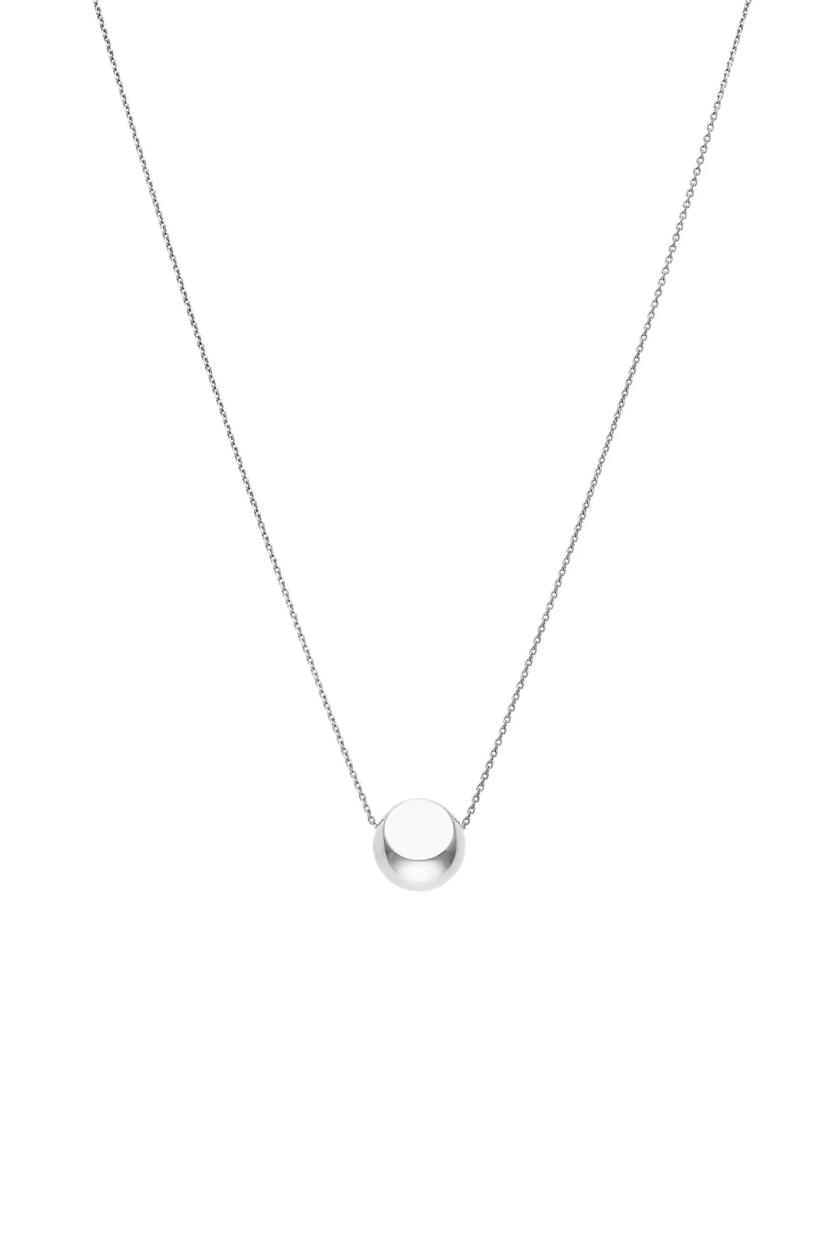 Custom Necklaces Semi-Sphere Necklace, white gold for a luxurious style