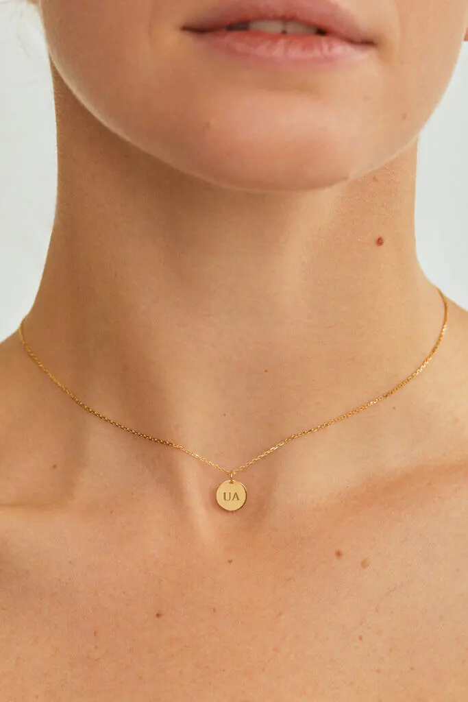 Necklaces Necklace with Initial, yellow gold with fast delivery from Guzema