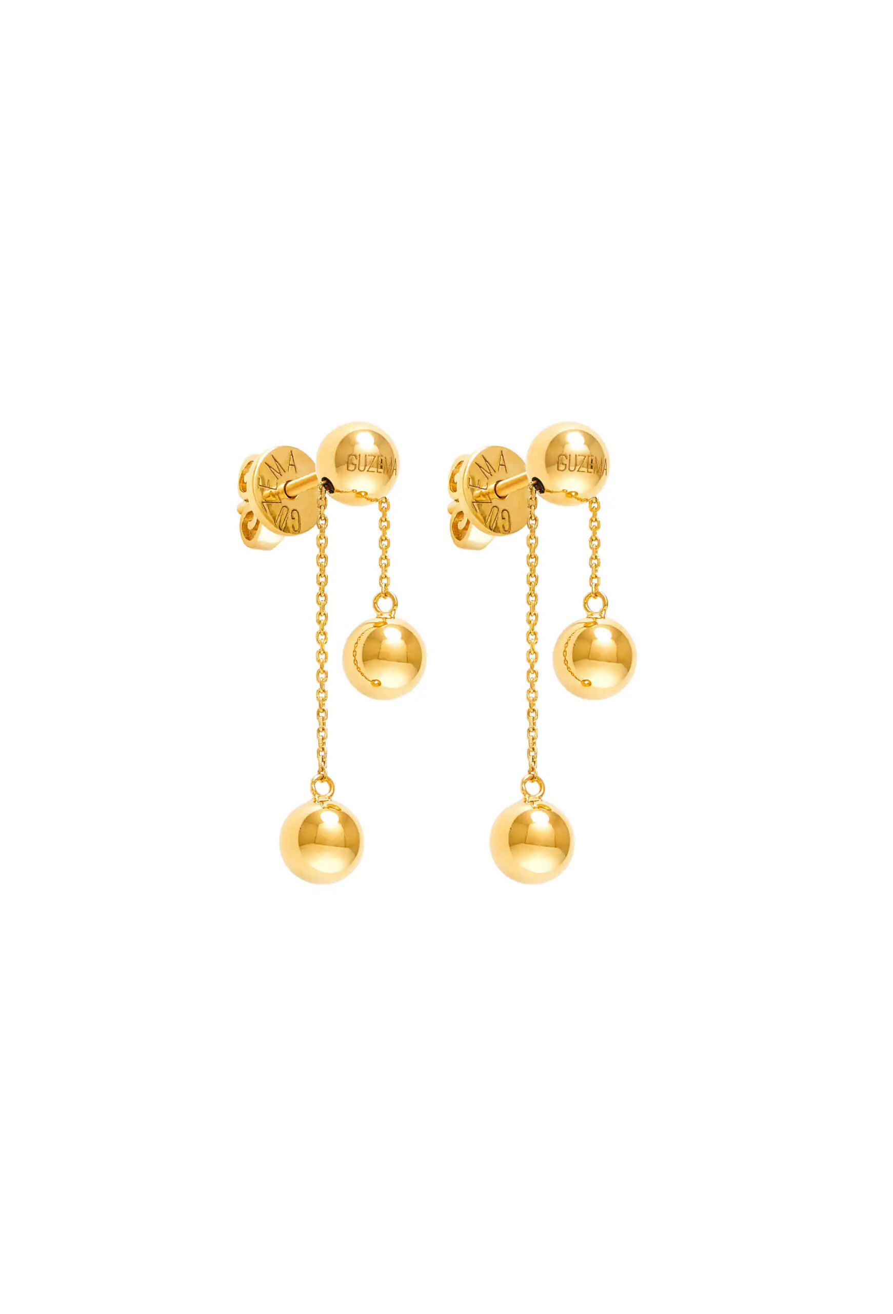 Earrings Orbs Transformer Earrings, yellow gold for stylish and elegant looks