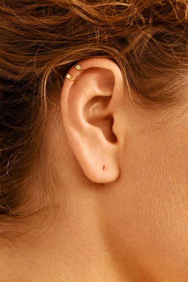 Cuffs Duo Ear Cuff, yellow gold with modern design and fast delivery