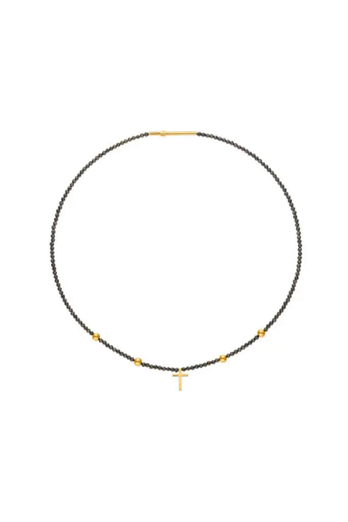 Cross Accent Gems Necklace